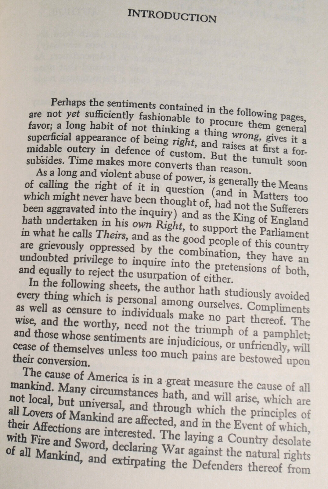 Common Sense, by Thomas Paine. 200th Anniversary. SIGNED by Paul O'Dywer, 1976.