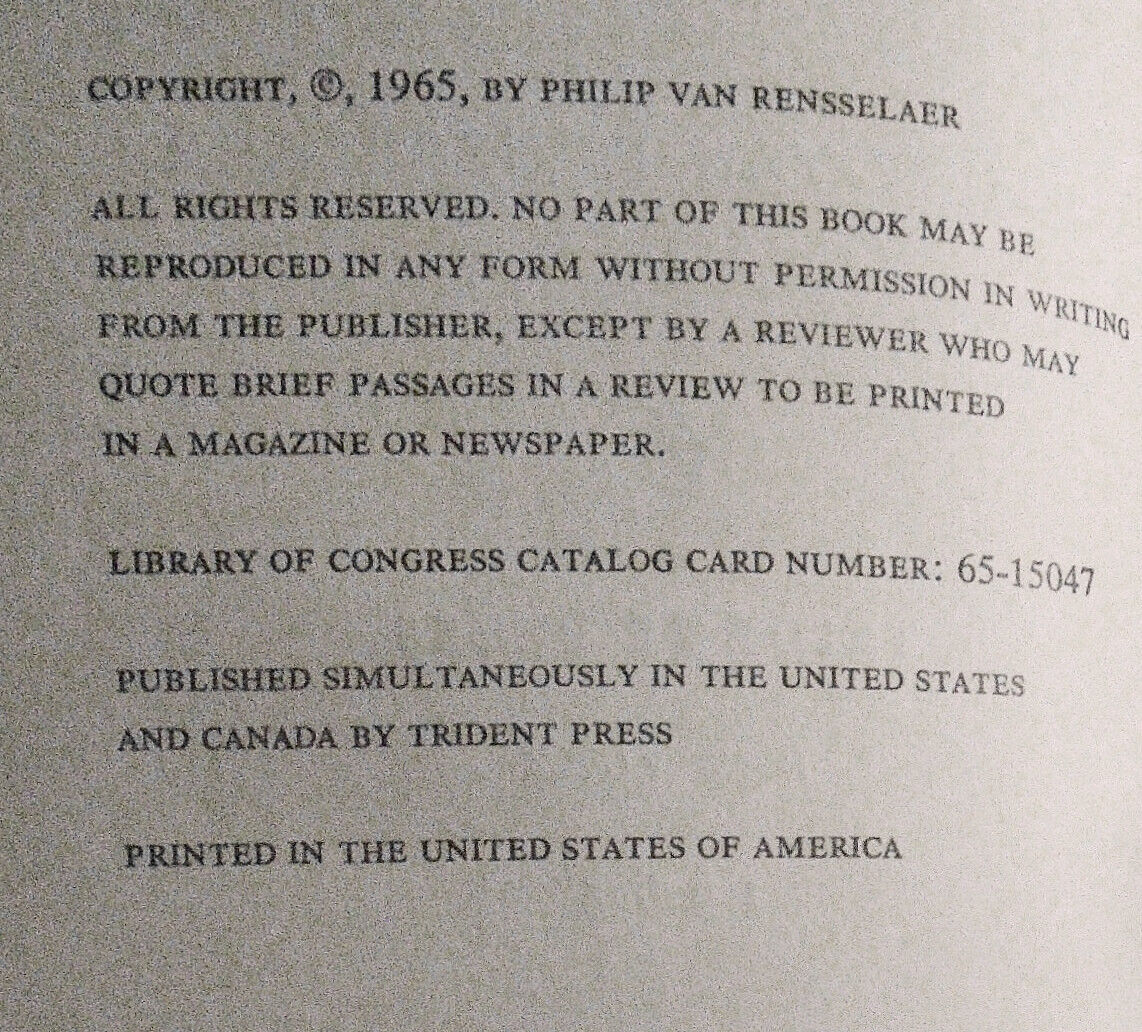 Philip van Rensselaer: The House with the Golden Door. SIGNED First edition 1965