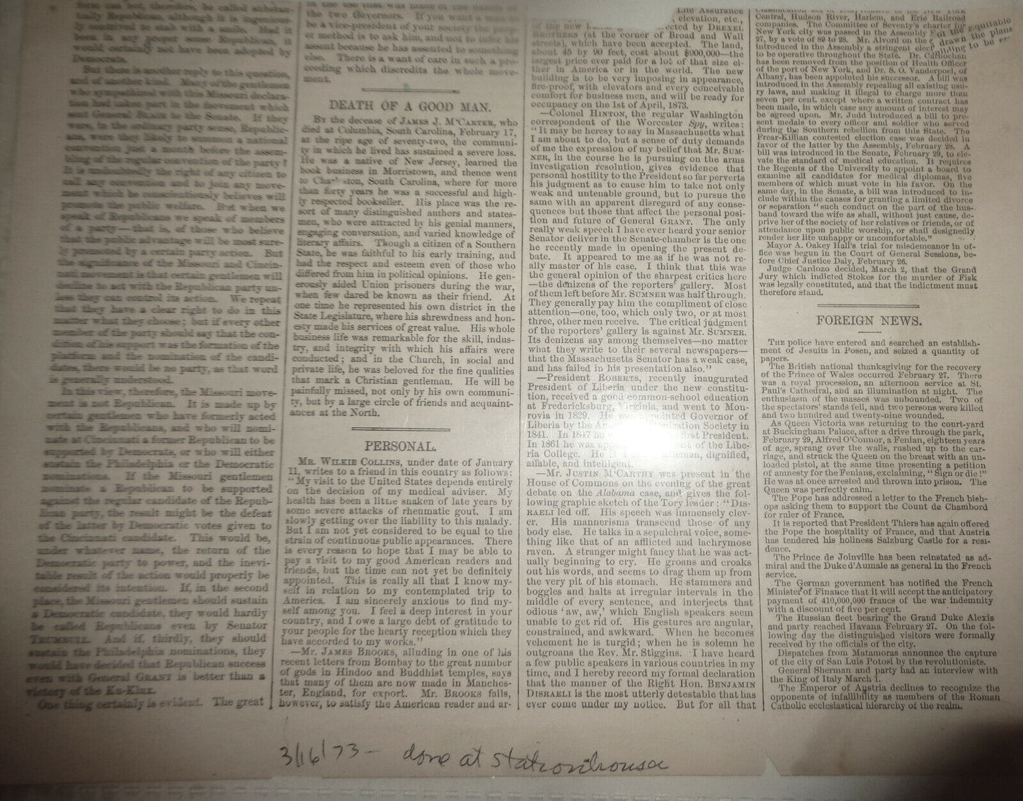 Vaccinating the Poor - Harper's Weekly March 16, 1873 - Original engraving