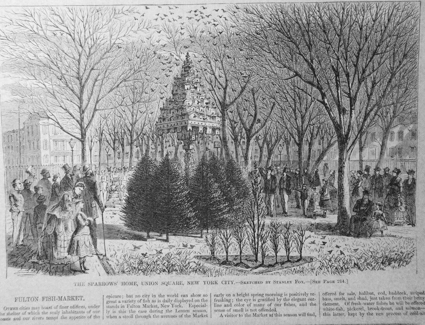 Harper's Weekly April 3, 1869: Grant cabinet; Sing Sing riot; Fulton Fish Market