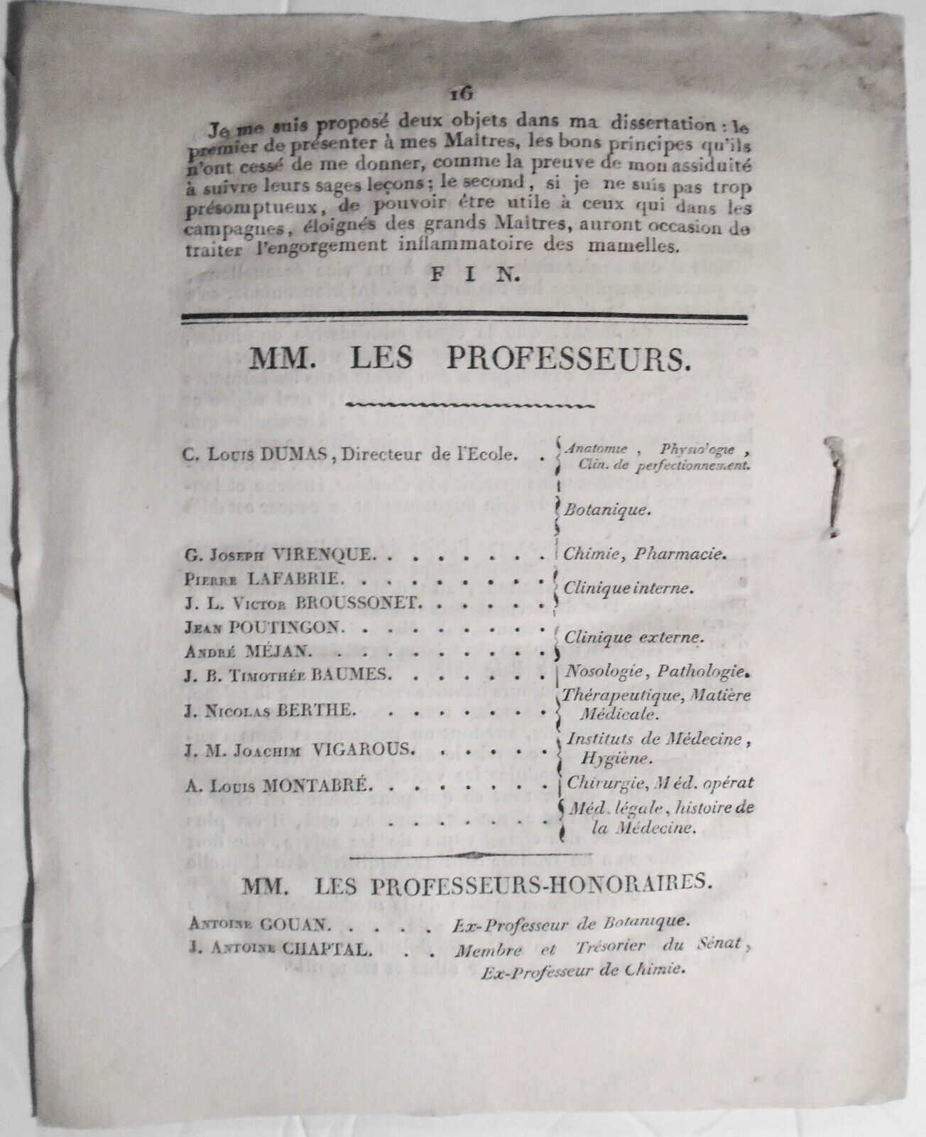 1807 Dissertation médico-chirurgicale sur l'engorgement inflammatoire mamelles