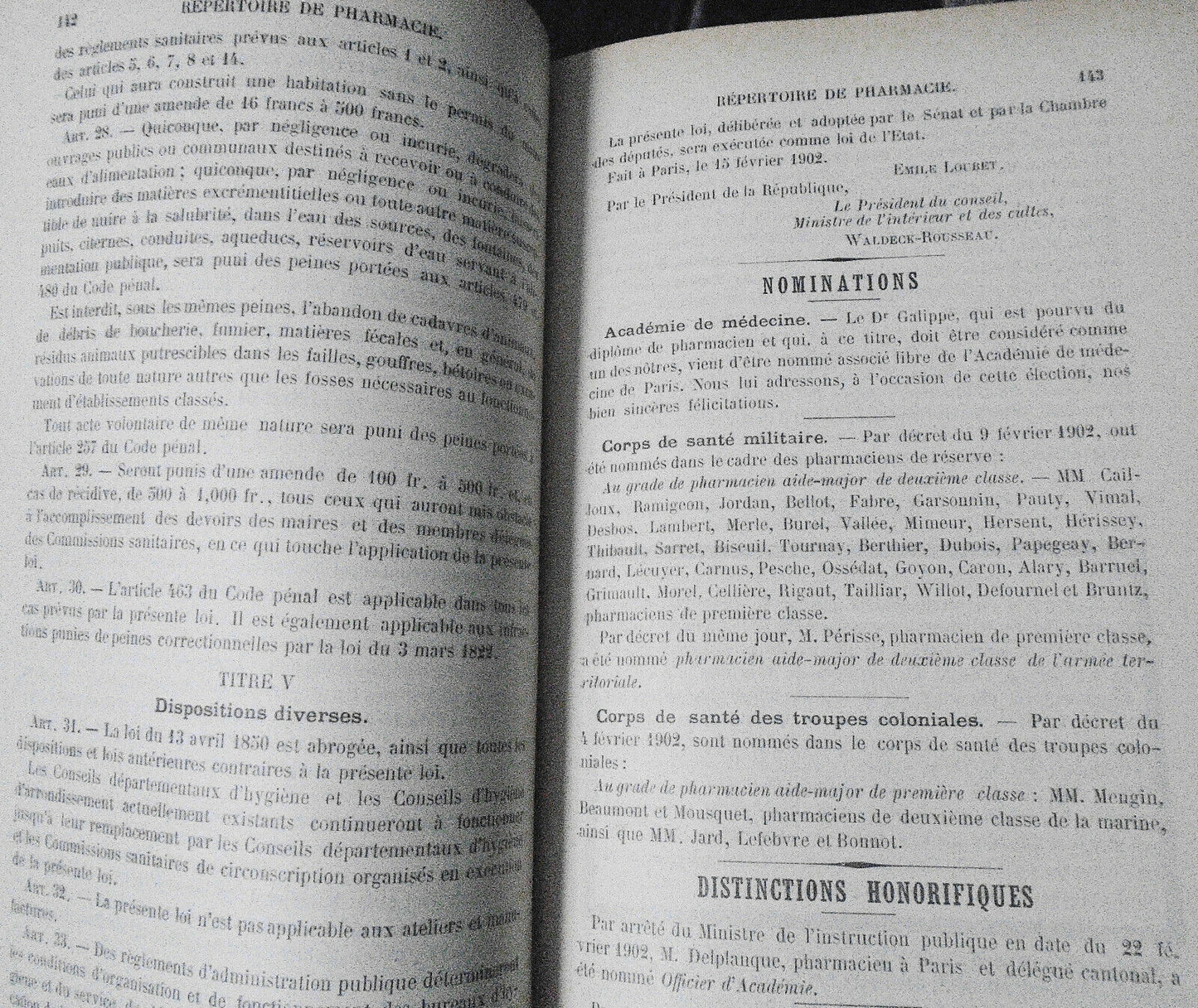 1902 Repertoire De Pharmacie - Archives Et Journal De Chimie Medicale Reunis