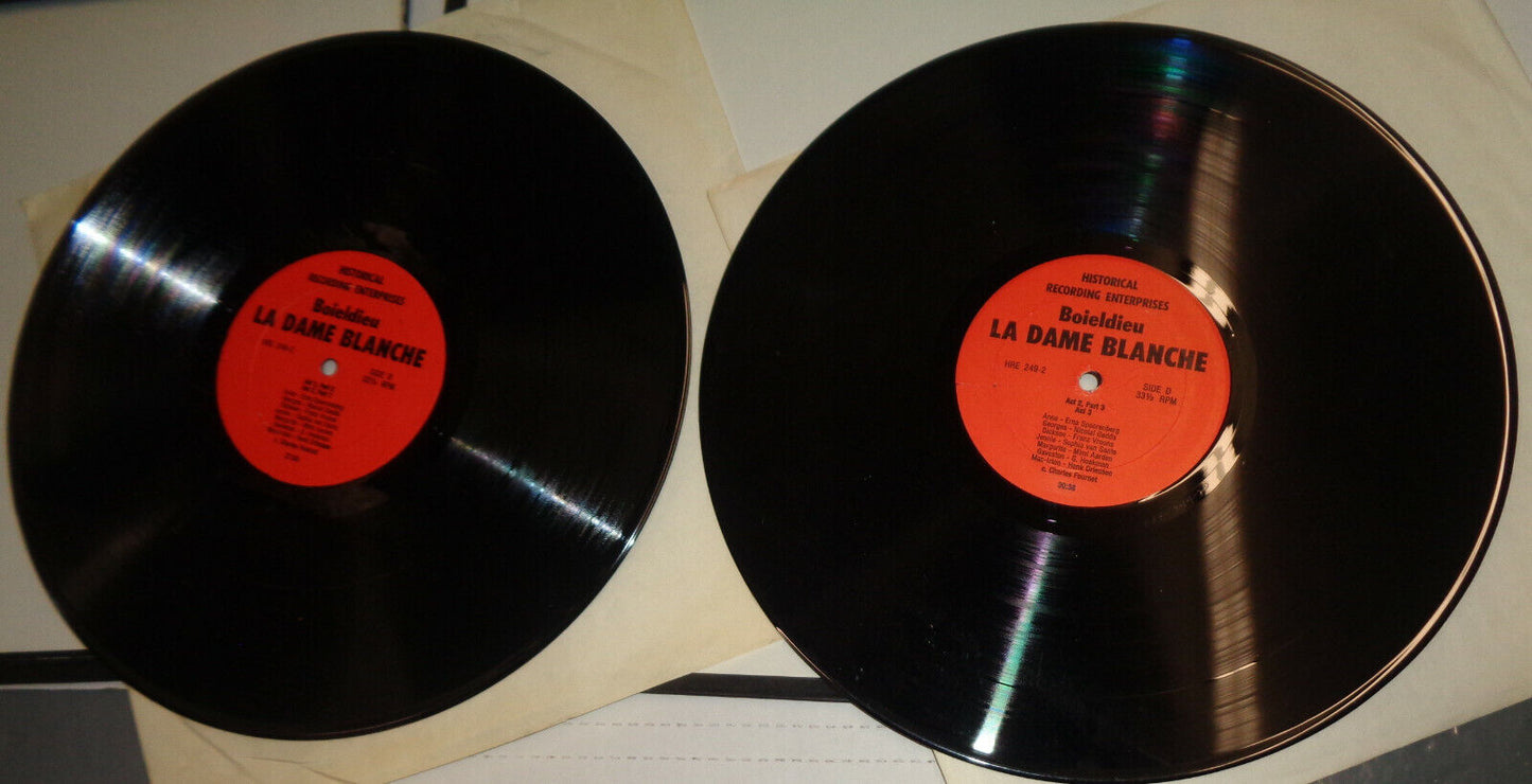 Boieldieu La Dame Blanche 2LP - Holland 1964 Live - Fournet, Spoorenberg, Gedda