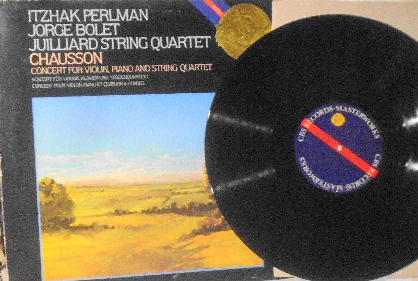 Itzhak Perlman : 3 LPs lot : Wieniawski, Chausson, Beethoven - Violin concertos