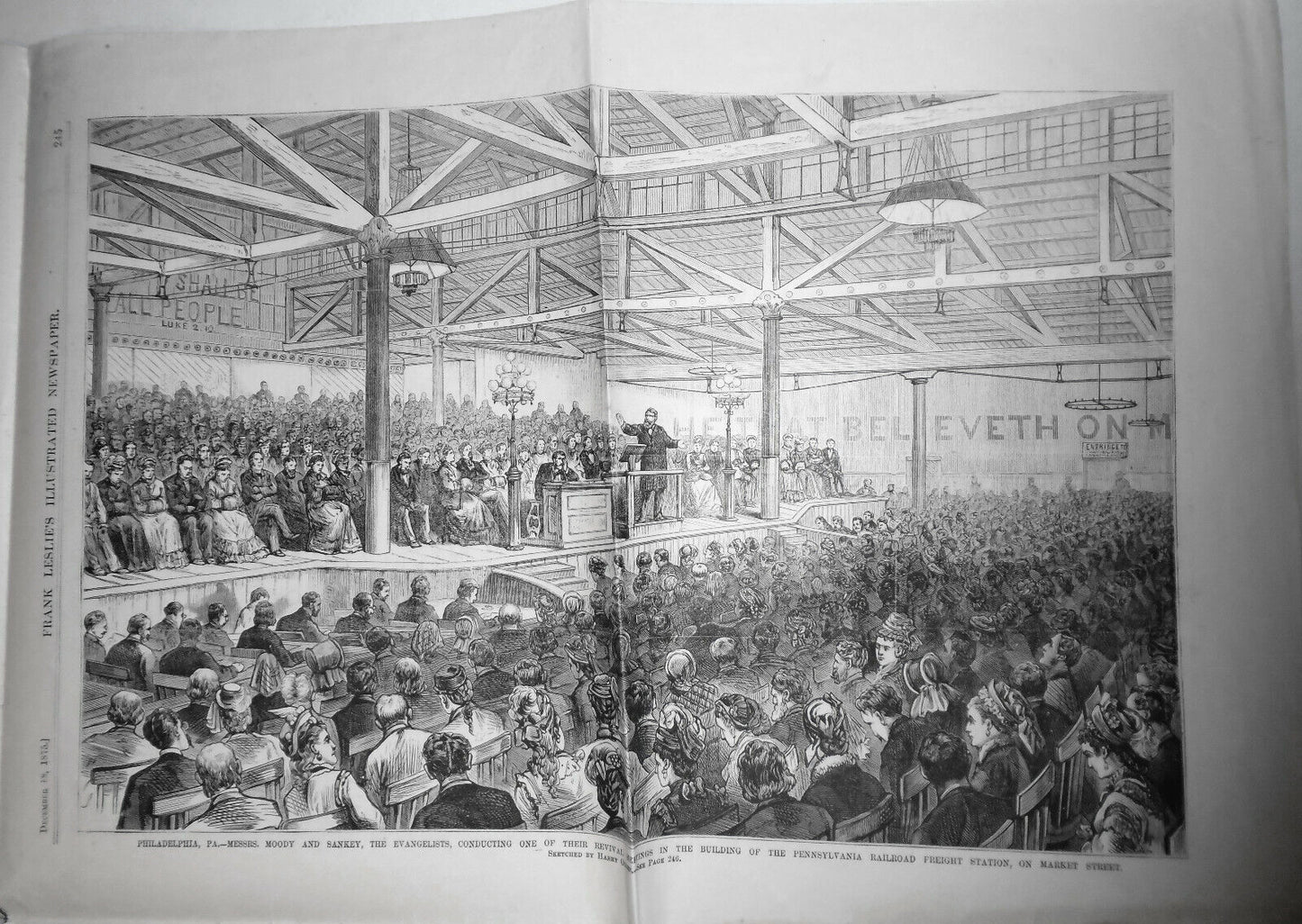Frank Leslie's Illustrated Newspaper Dec 18, 1875 - Tweed's Escape, Evangelists