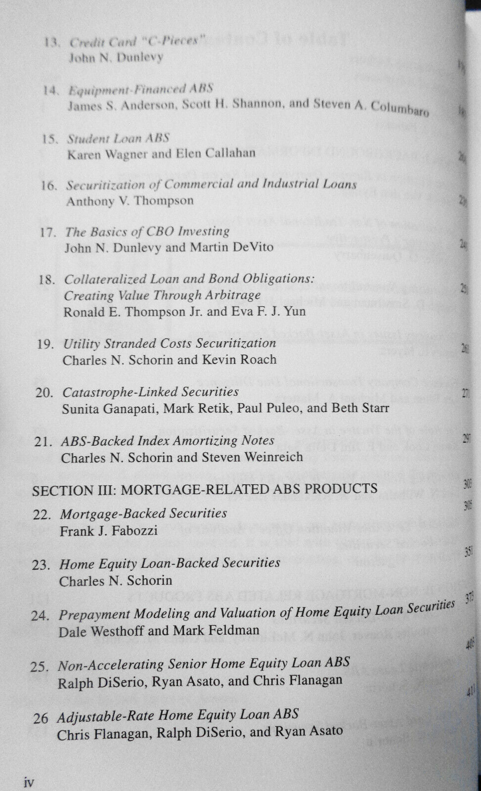 Handbook of Structured Financial Products, by Frank J. Fabozzi. Hardback