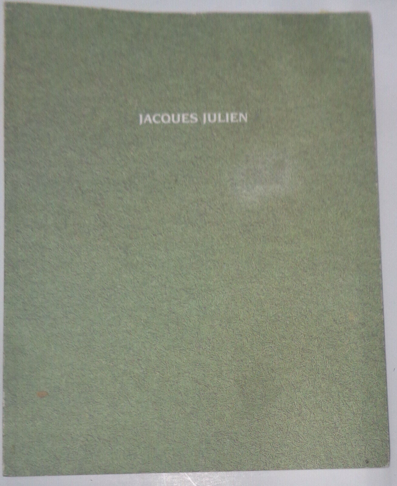 Jacques Julien : Brétigny-sur-Orge, Centre d'art-Espace Jules Verne 1995 catalog