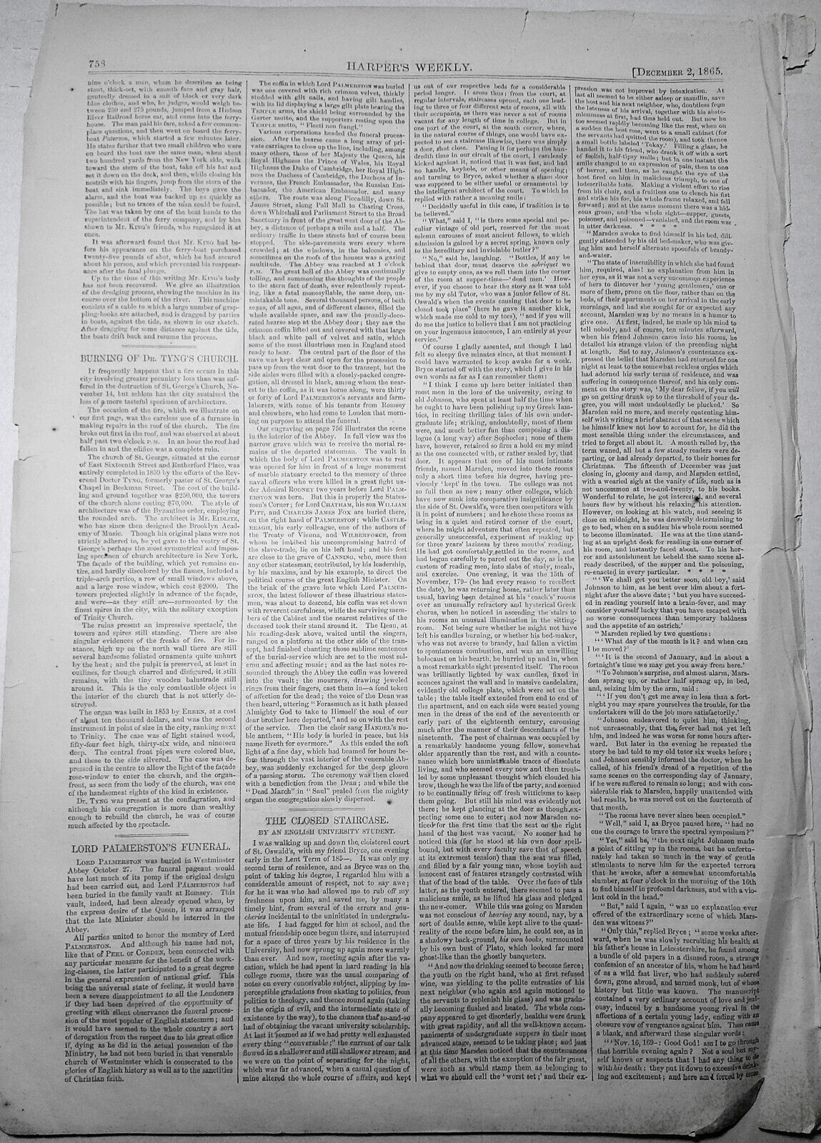 Jamaica Insurrection & Riots / Preston King Suicide - Harper's Weekly, 1865