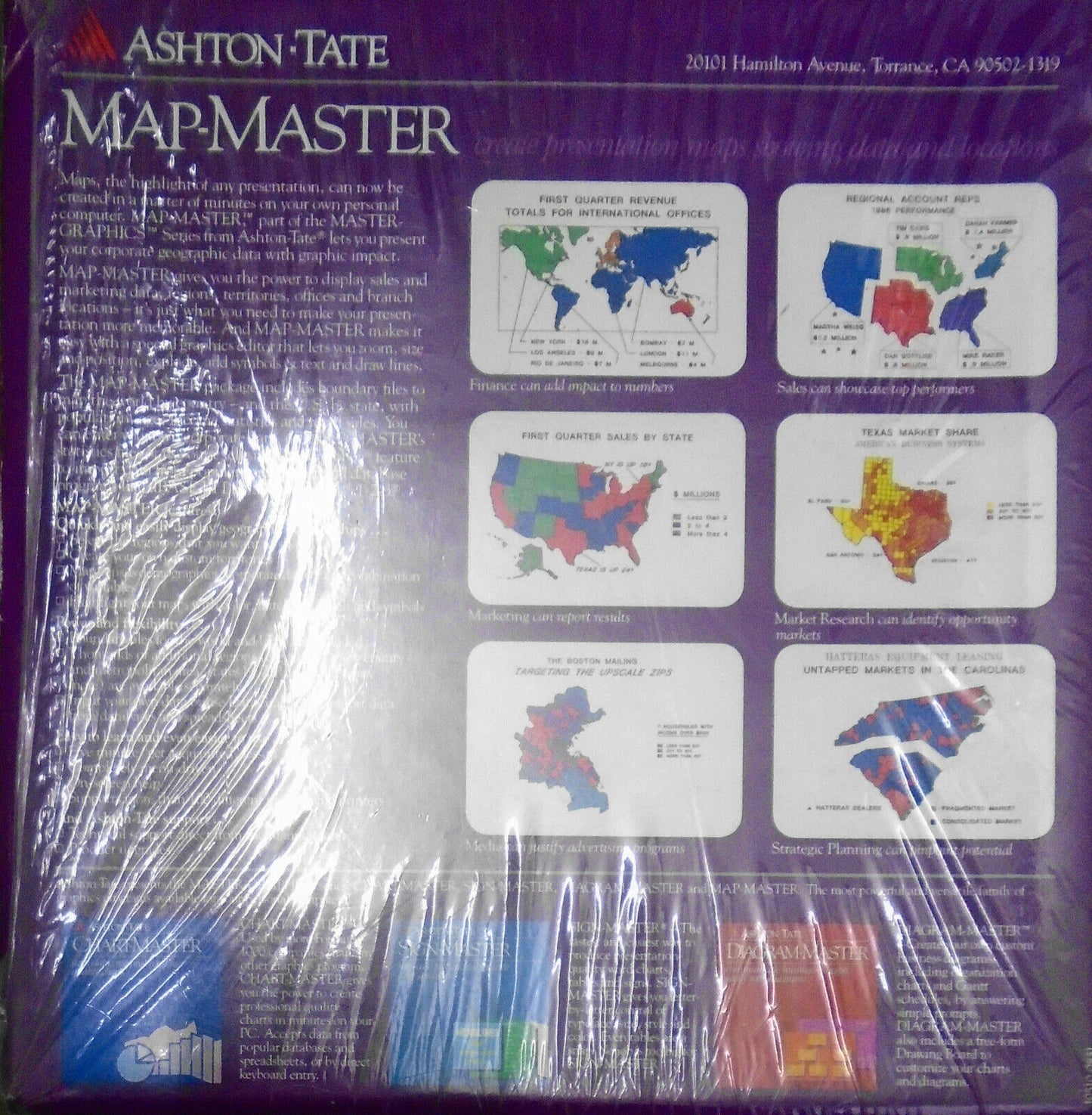 Ashton-Tate MAP-MASTER, Ver 6.01 - 1987 - PS/2 & IBM compatibles 3 1/2" unused
