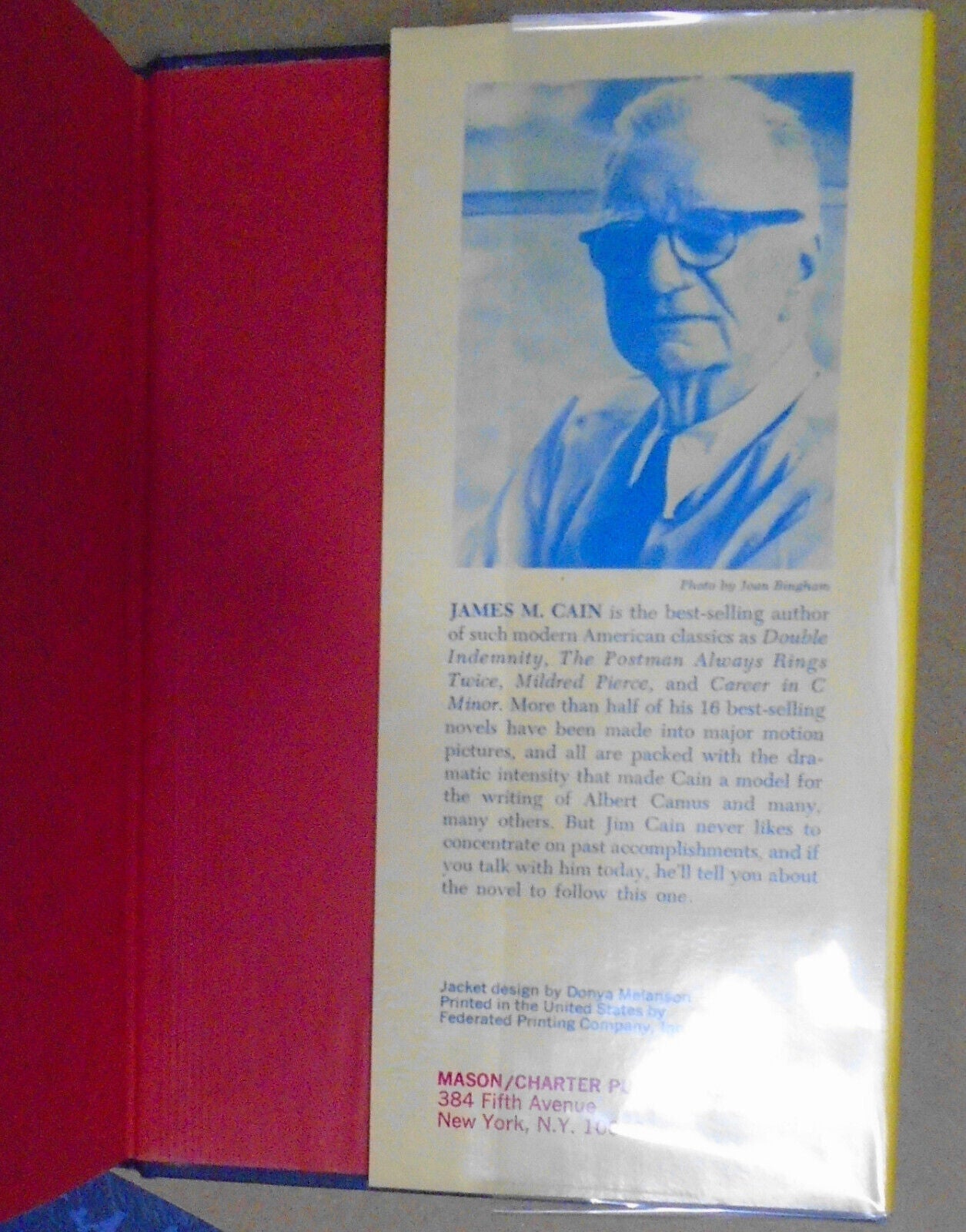 James M. Cain - Rainbow's End - First Edition 1975 Hardcover. Review copy.