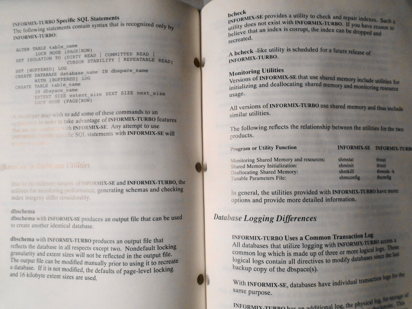 Informix Tech Notes, Winter 1988, and Summer 1989