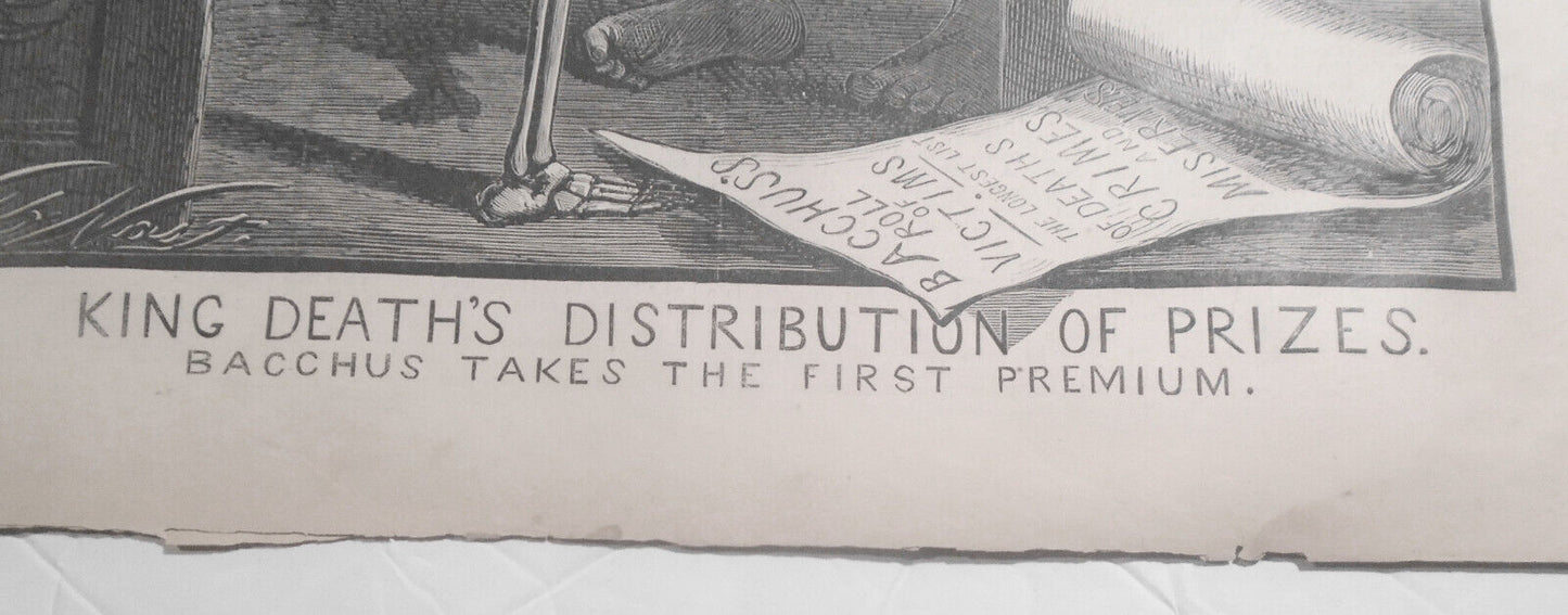 "King Death's Distribution of Prizes" by Thomas Nast. Harper's Weekly, 1870