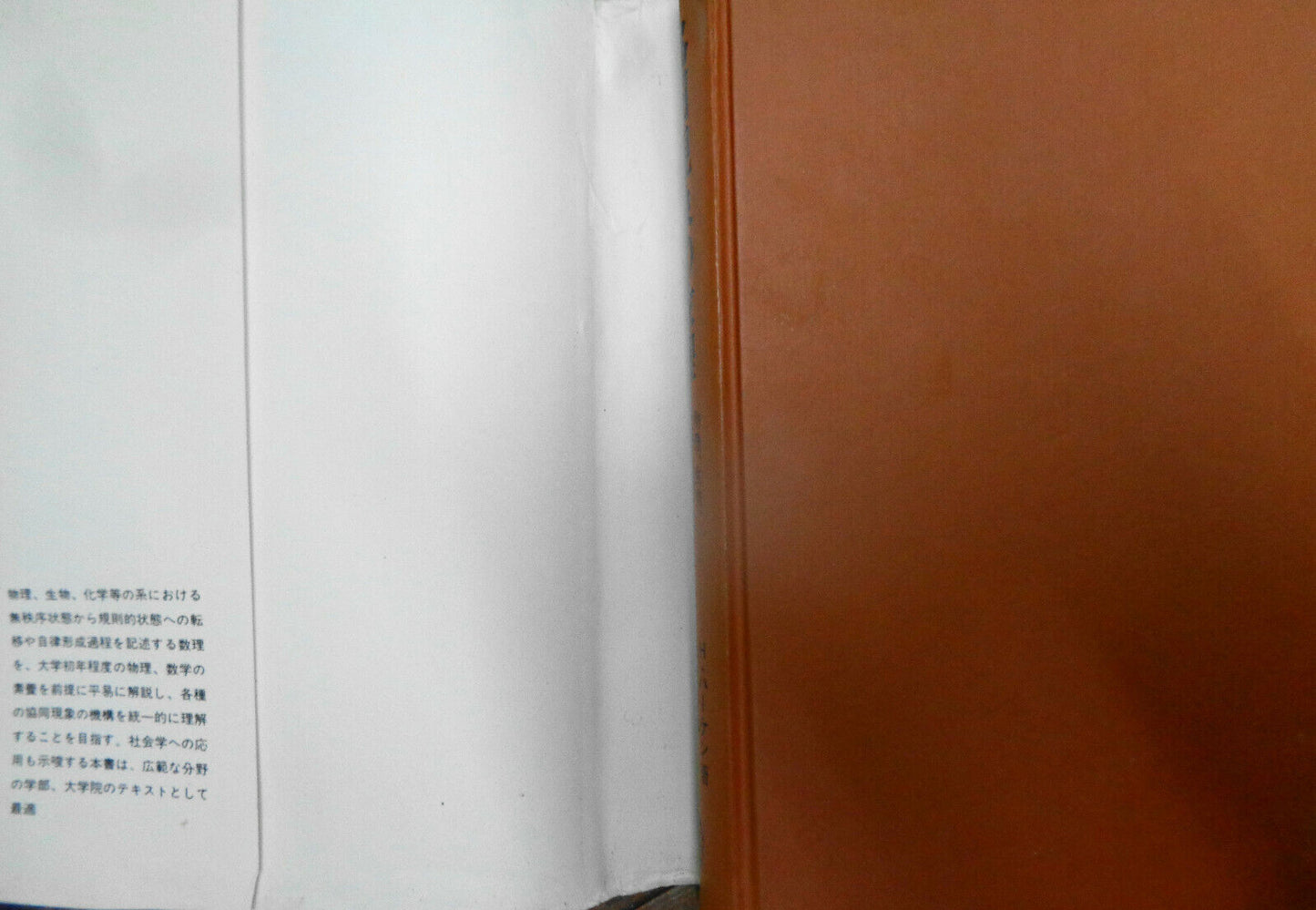 Synergetics : an introduction, by Hermann Haken - in Japanese 1978 Hardcover