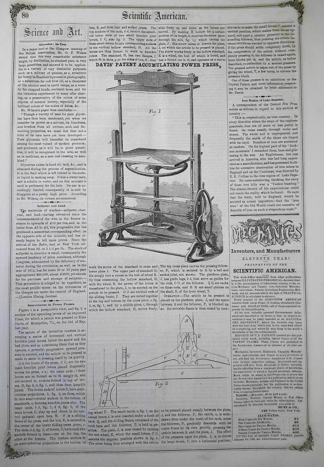 Scientific American, November 17, 1855.
