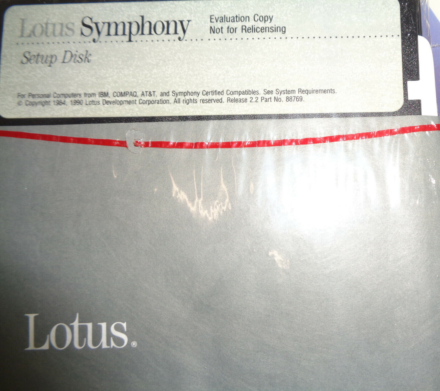 Lotus Symphony, Release 2.2, 1990. Dual media 5.25 & 3.5 inch. Complete, unused