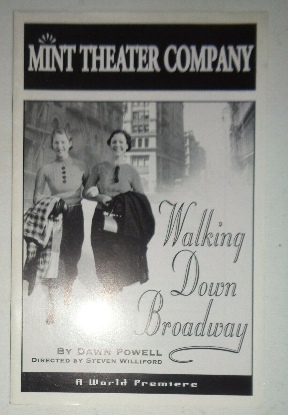 WALKING DOWN BROADWAY, by Dawn Powell - PROGRAM - MINT THEATER COMPANY 2005