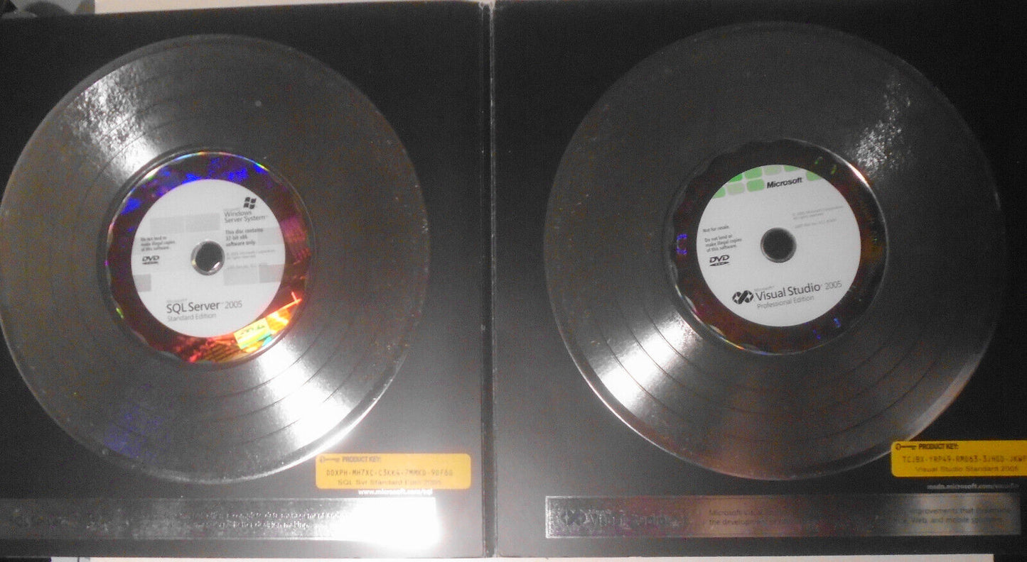 Microsoft Ready Launch Tour 2005 Promo with DVDs for SQL Server & Visual Studio