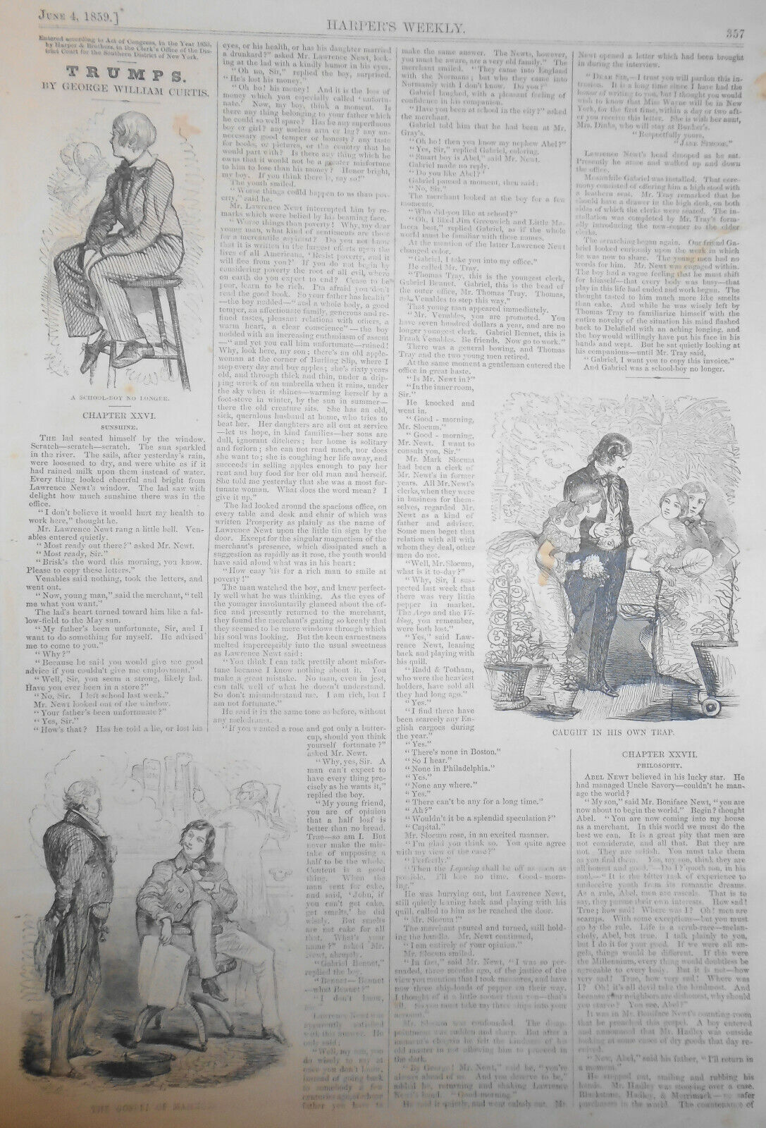 Harper's Weekly - Original Complete Issue - June 4, 1859 "War In Europe"
