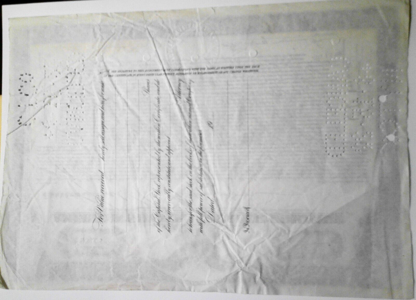 1922 American Sumaytra Tobacco Company Stock Certificate - Five shares