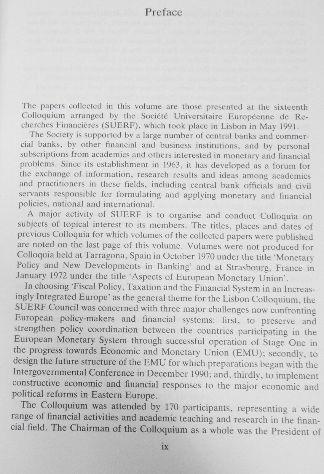 Fiscal policy, taxation, & financial system in an increasingly integrated Europe