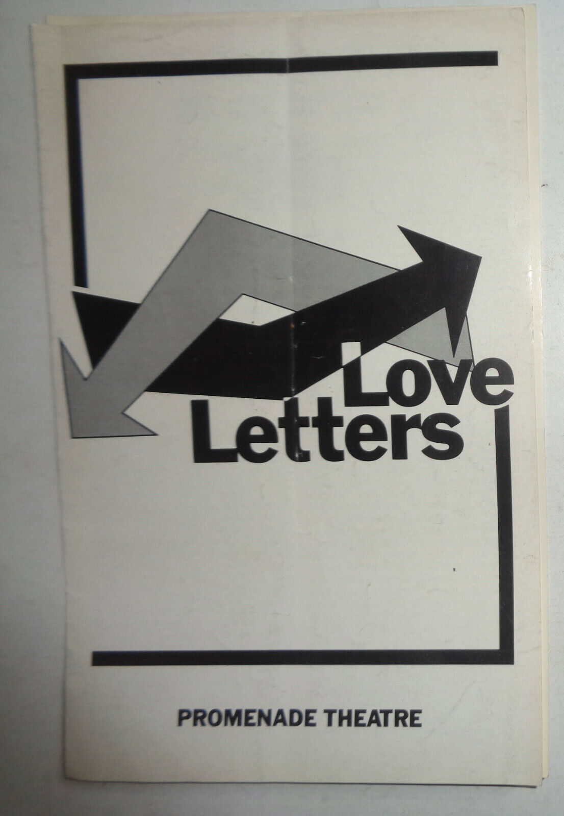 Love Letters, by A. R. Gurney - Program - Promenade Theatre, Off-Broadway, 1989