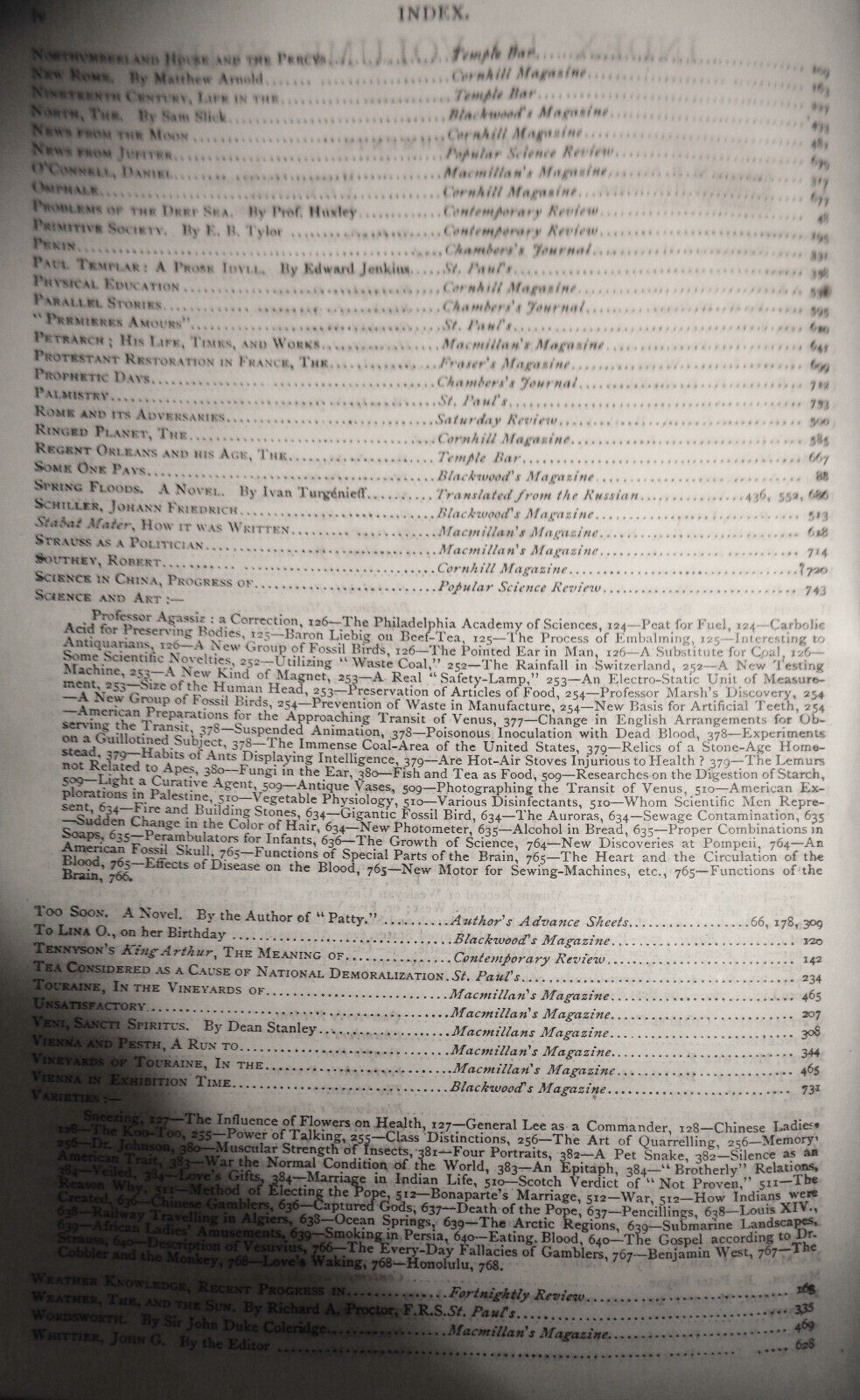 1873 The Eclectic magazine July-Dec Vol 18 Nathaniel Hawthorne, Whittier prints