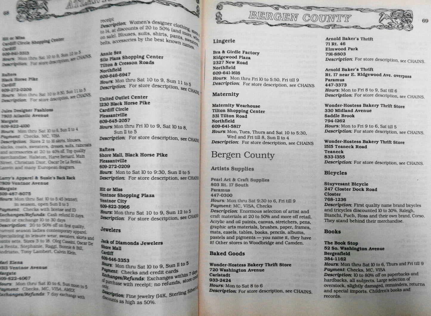 Bargain Hunting in New Jersey : A Guide by Dolly MacKenzie 1988 Trade Paperback