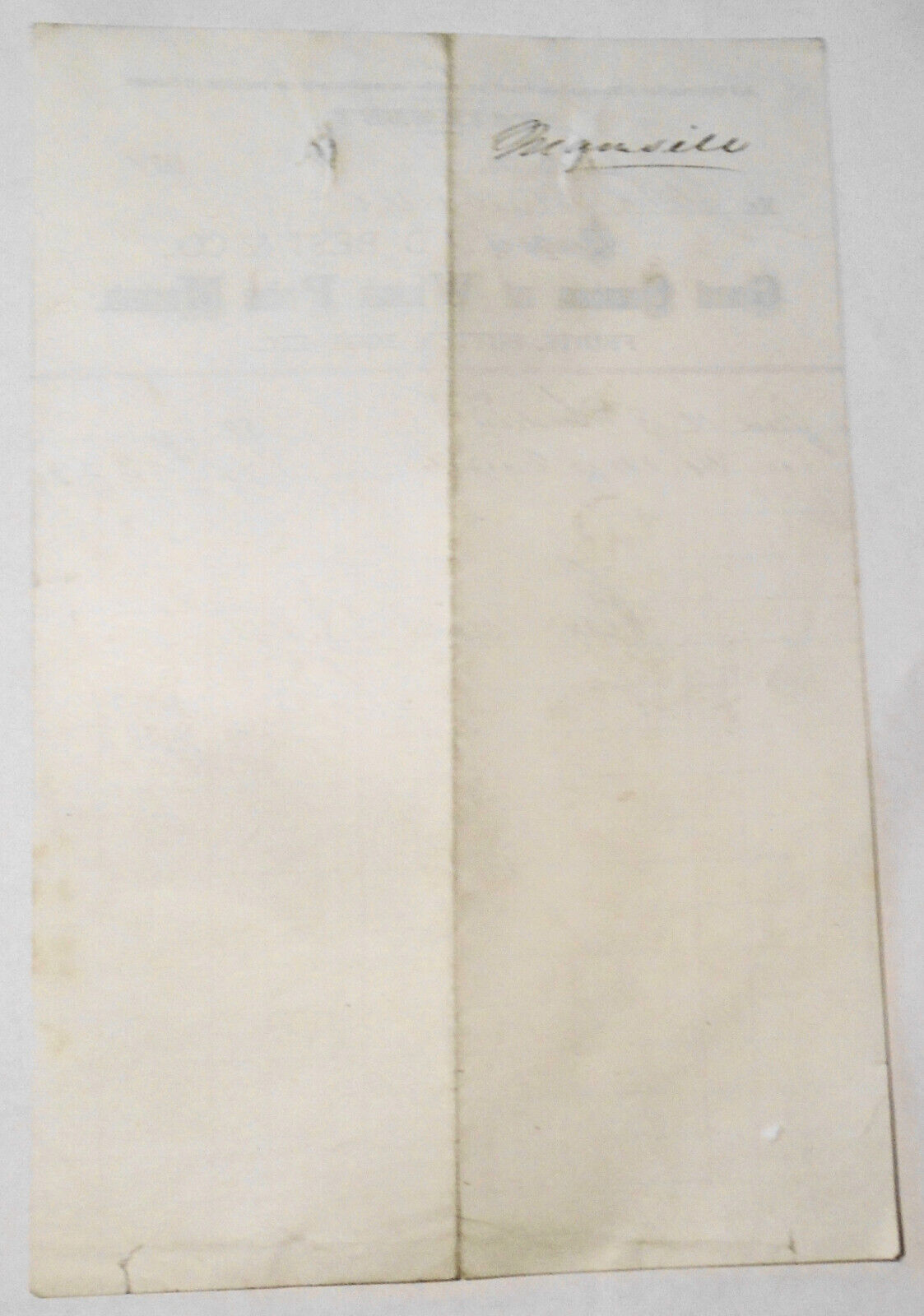 1879 Billhead statement J. D. Best & Co., Produce Merchants, Leadville Colorado