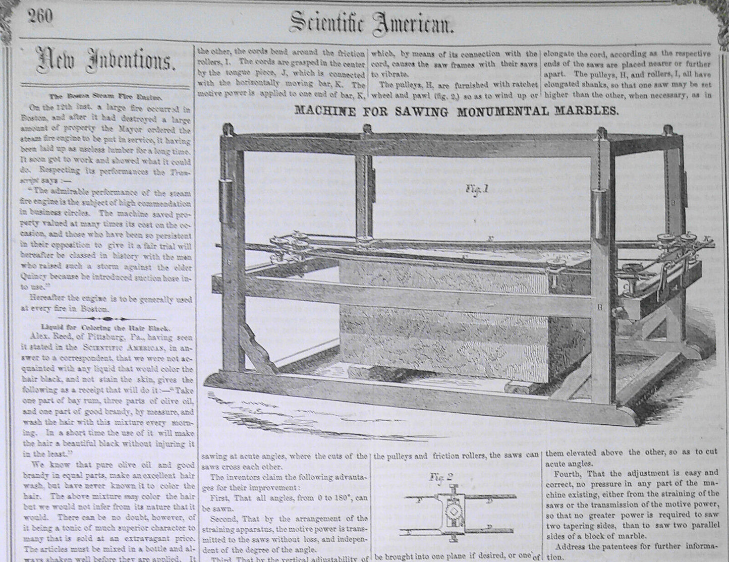 Scientific American, April 26, 1856. Steel composition; weighing scales, etc.