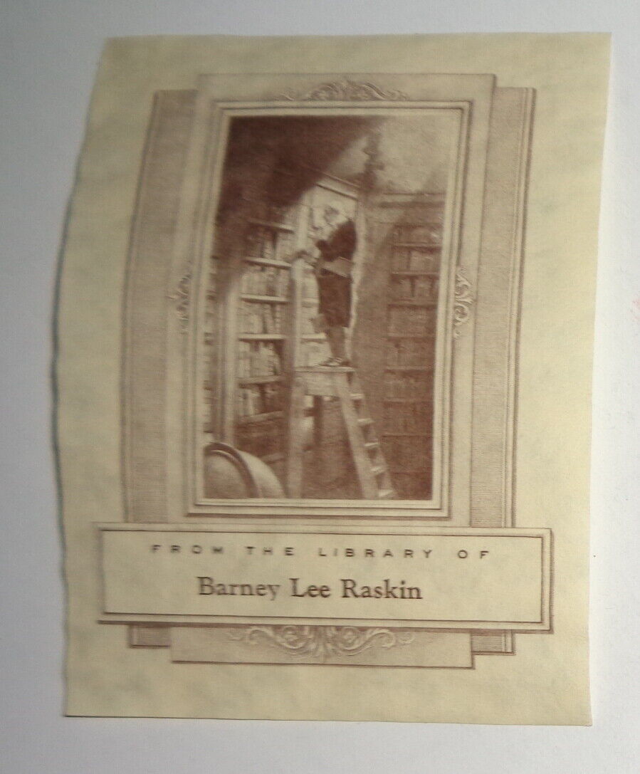 Barney Lee Raskin - Ex Libris Bookplate