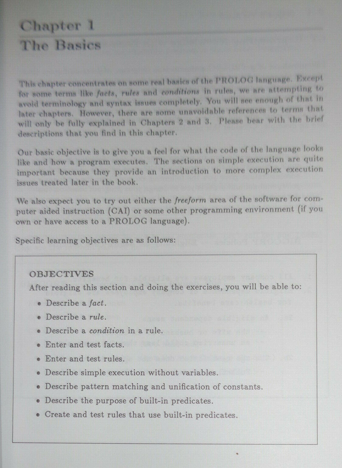 Practical PROLOG, by Richard J Young. 1989 First edition.