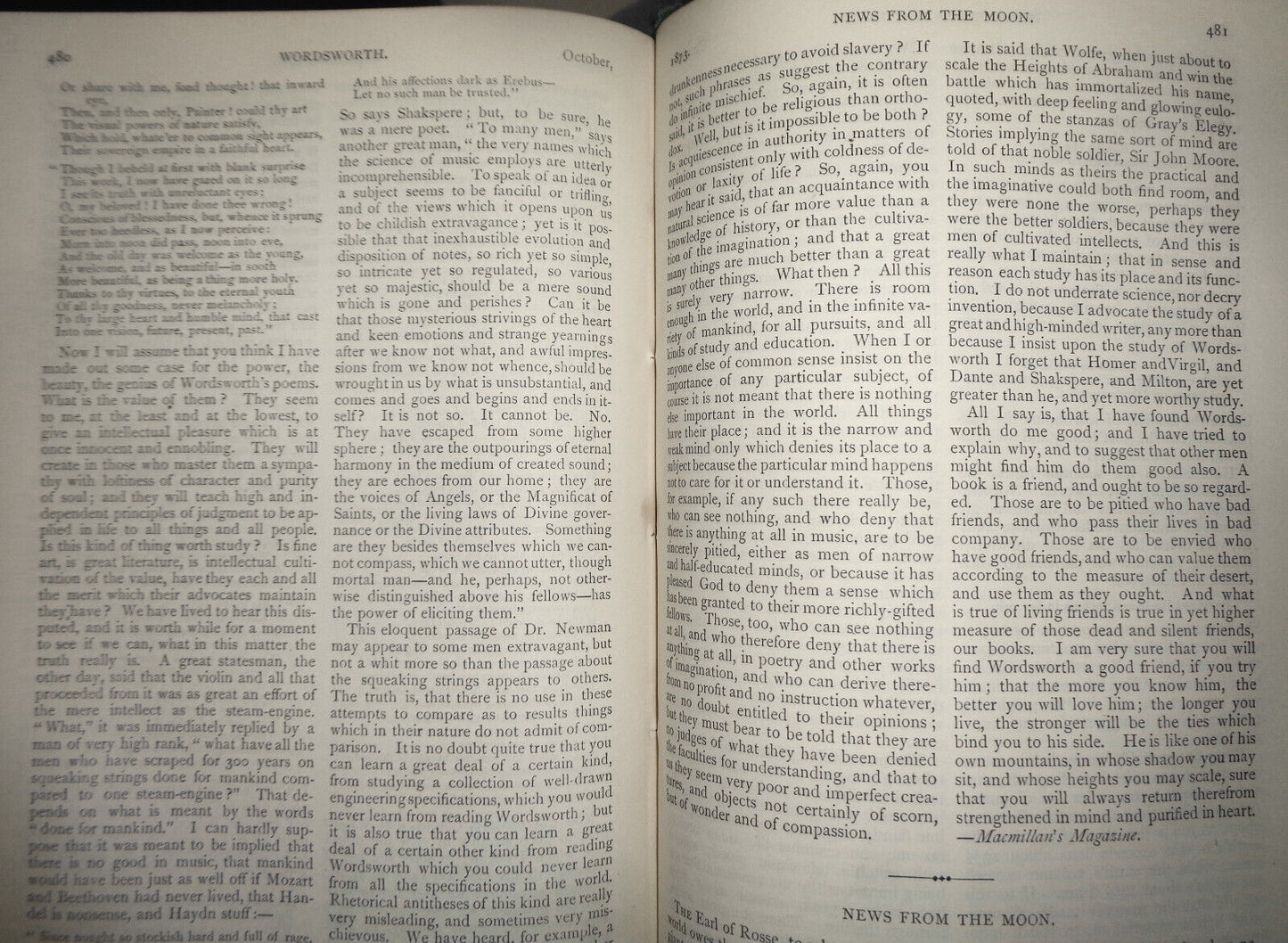 1873 The Eclectic magazine July-Dec Vol 18 Nathaniel Hawthorne, Whittier prints