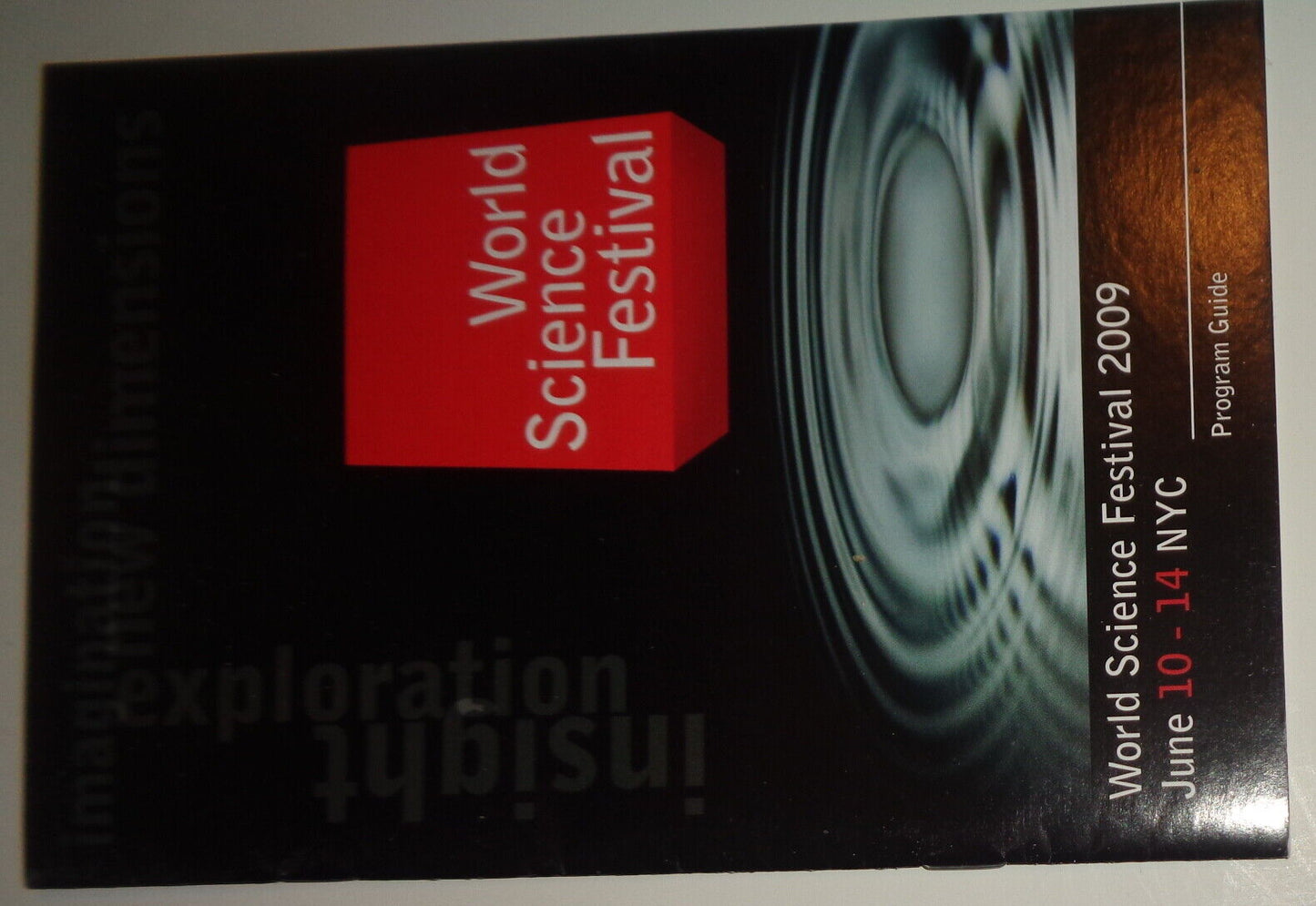 HONORING EDWARD O. WILSON, WORLD SCIENCE FESTIVAL 2009 - PLAYBILL, ETC - 4 ITEMS
