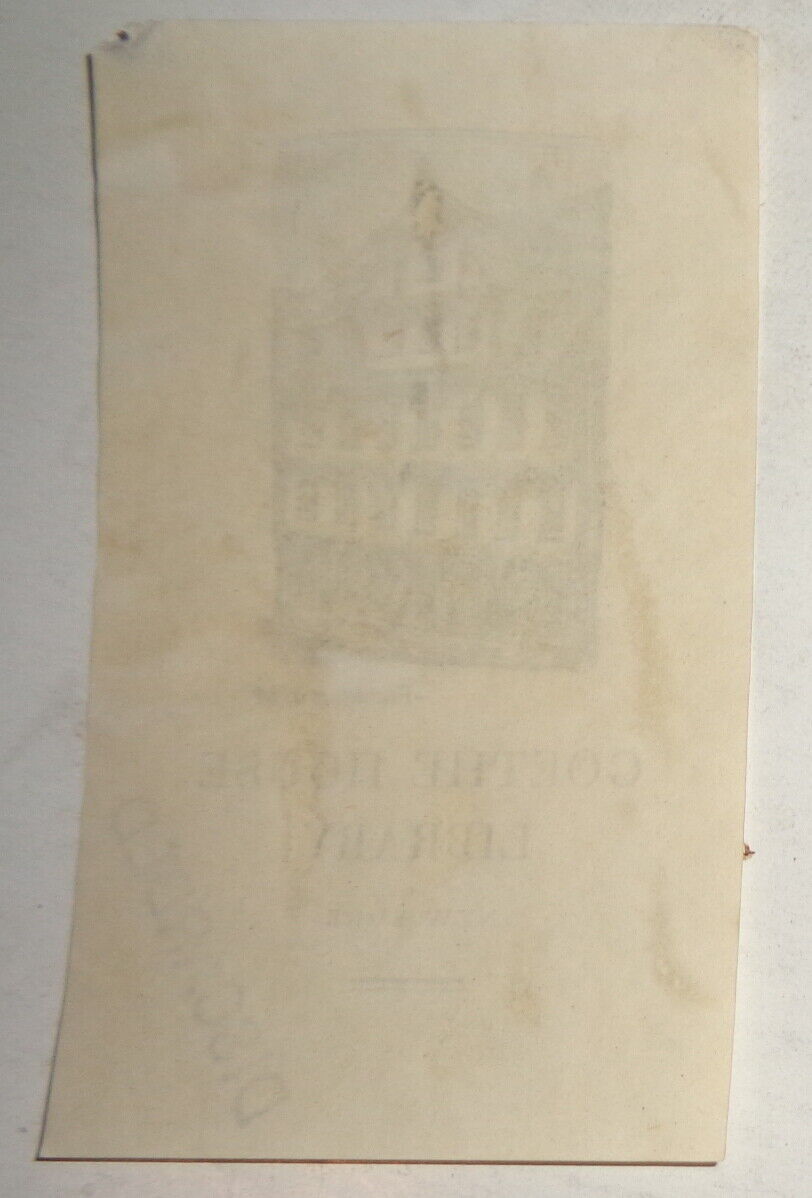 Bookplate of Goethe House Library, New York