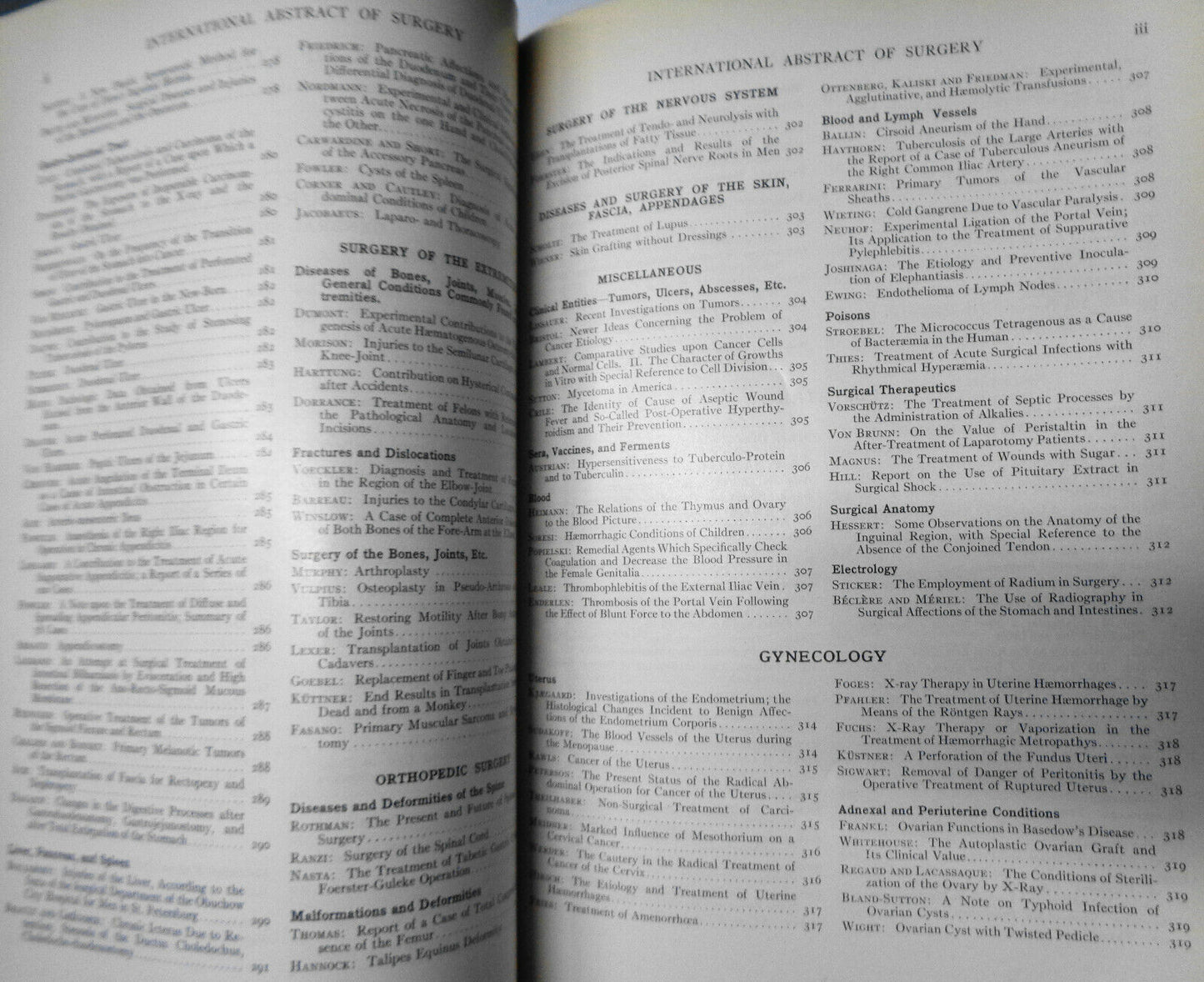 INTERNATIONAL ABSTRACT OF SURGERY ... VOL. 17, JULY TO DEC, 1913