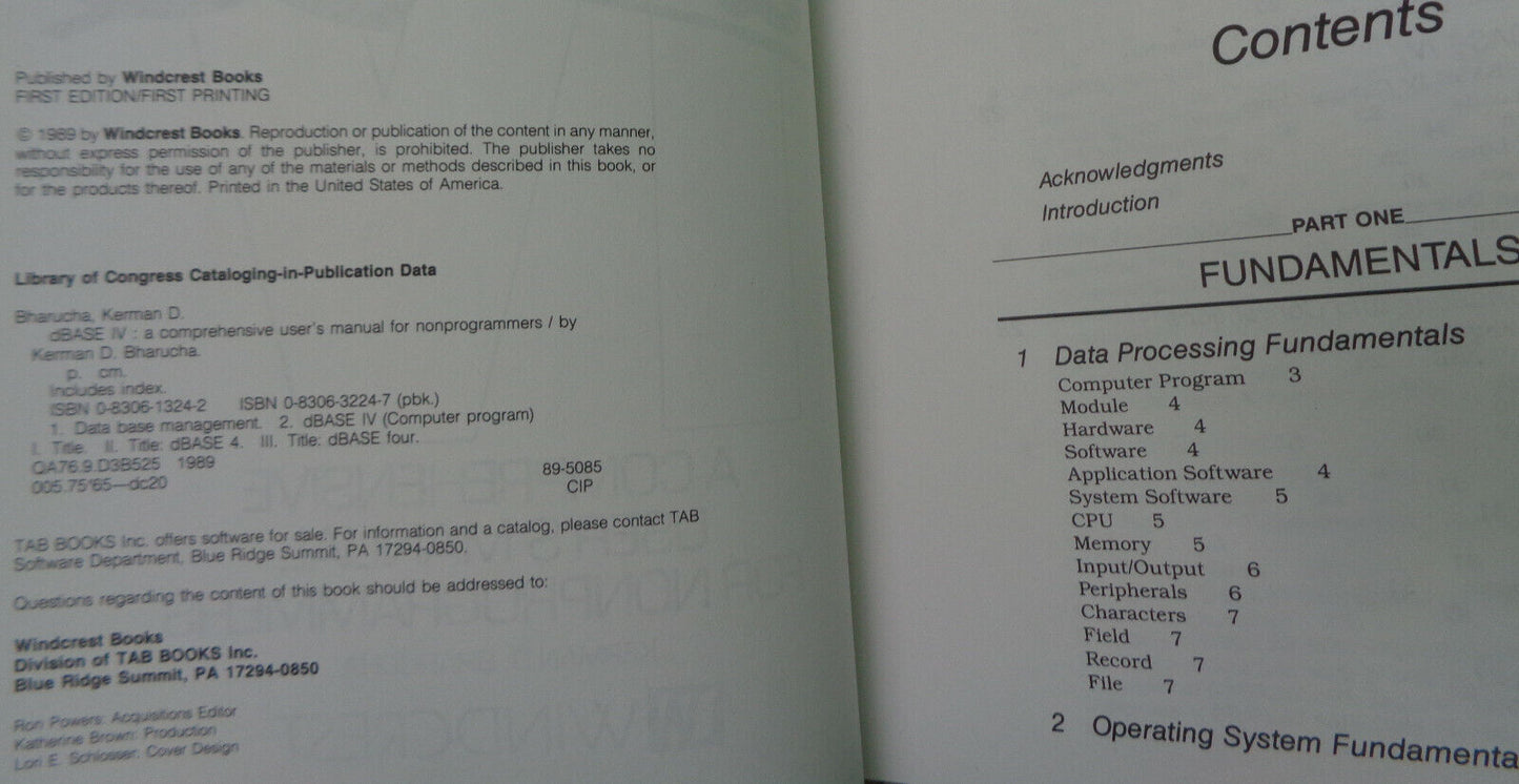 DBASE IV : a comprehensive user's manual for nonprogrammers - Kerman Bharucha