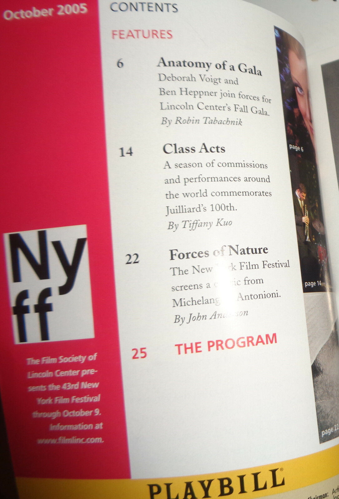 "DANNY TARANTINO" SINGS POP, JAZZ & SINATRA CLASSICS - PLAYBILL 2005