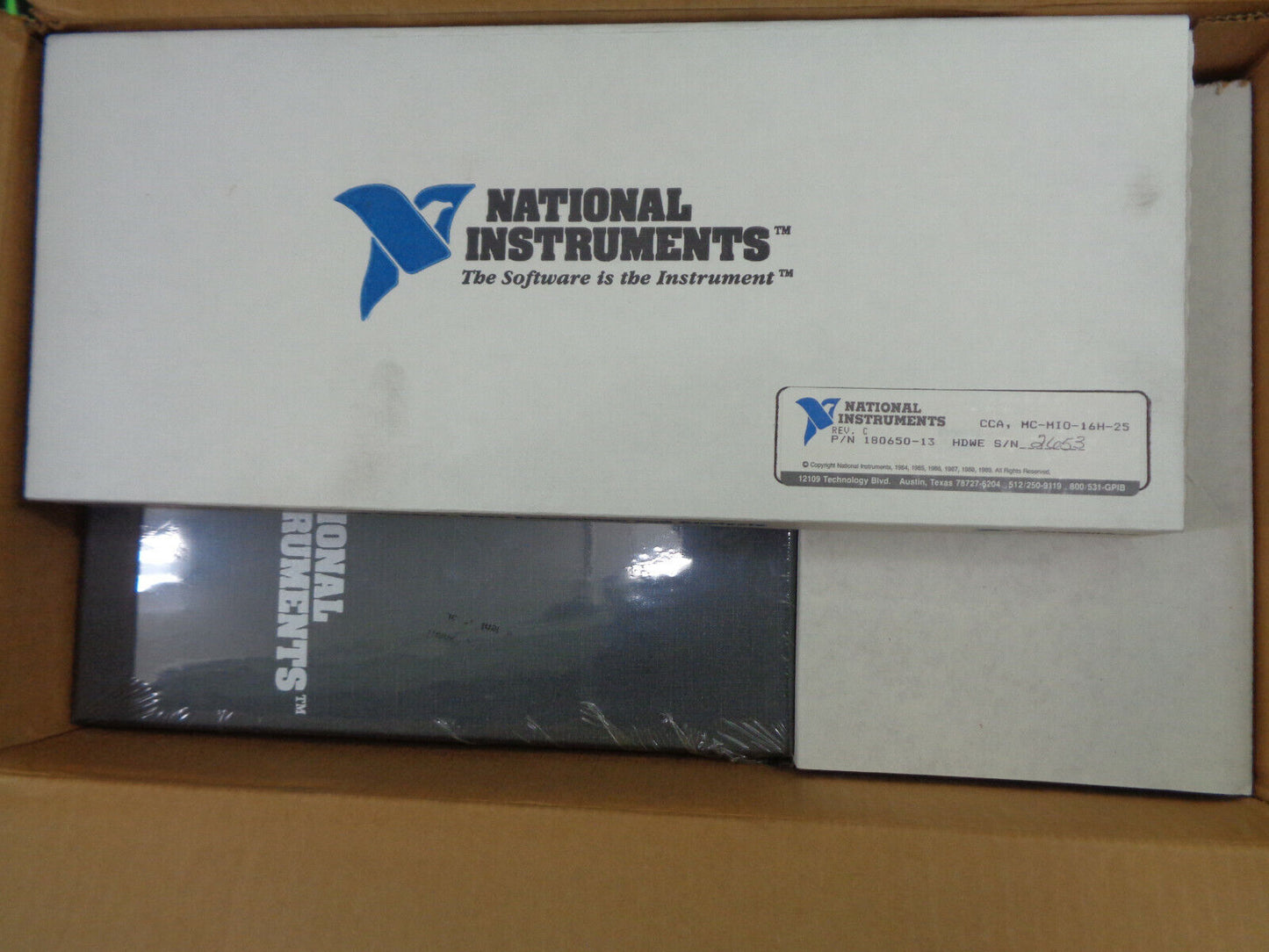 National Instruments MC-MIO-16 Card with software & manual - 1989 - NEW in box