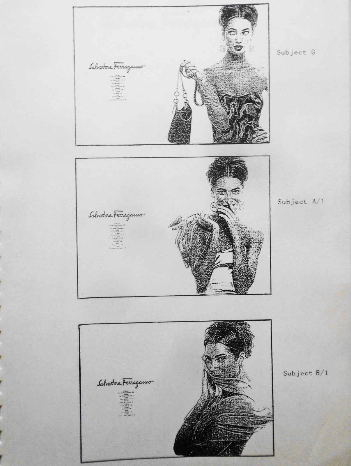 Salvatore Ferragamo Advertising Strategy for Spring/Summer 1991. With photos/ads