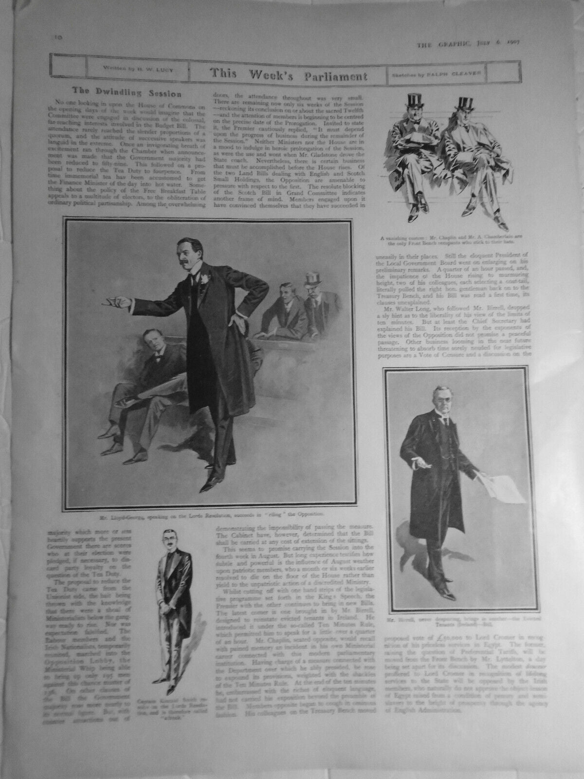 The Regatta of the Season... the course at Henley. The Graphic, July 1907 Print