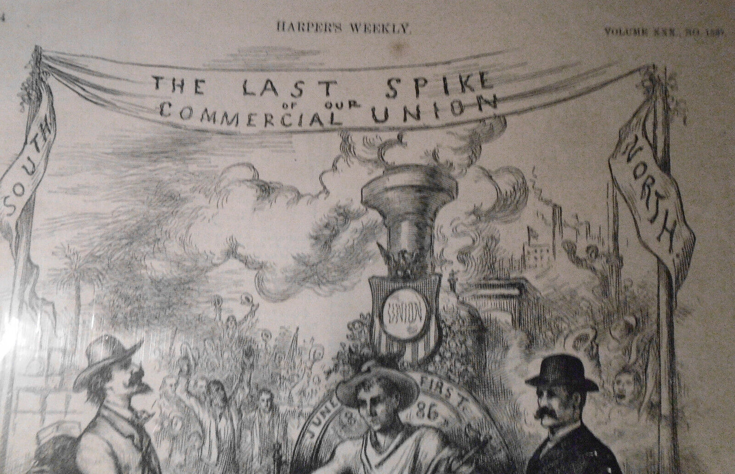 1886 Our standard (gauge) adopted all over the union by Thomas Nast