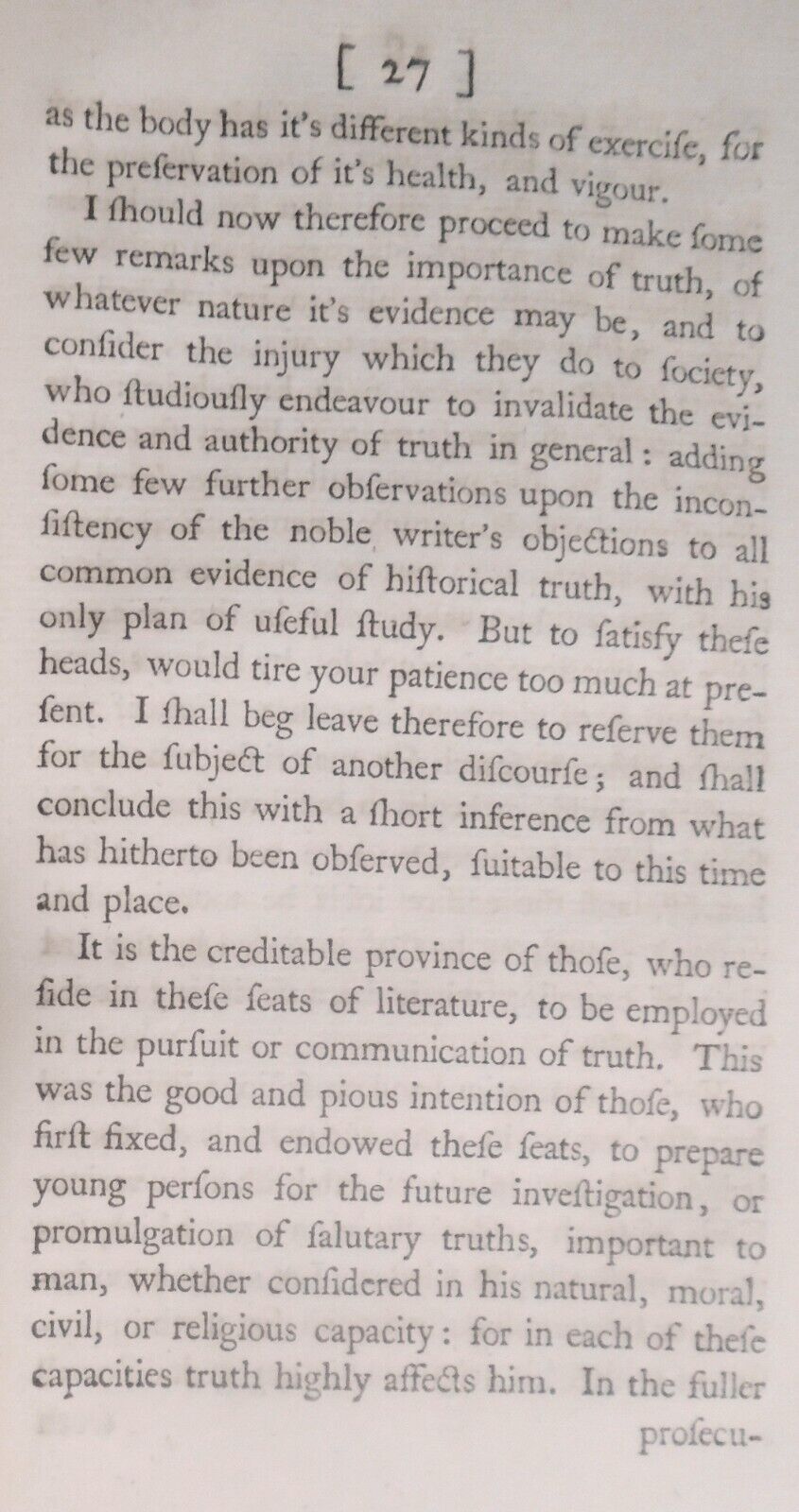 1754 The nature, evidences, and importance of truth considered by William Parker