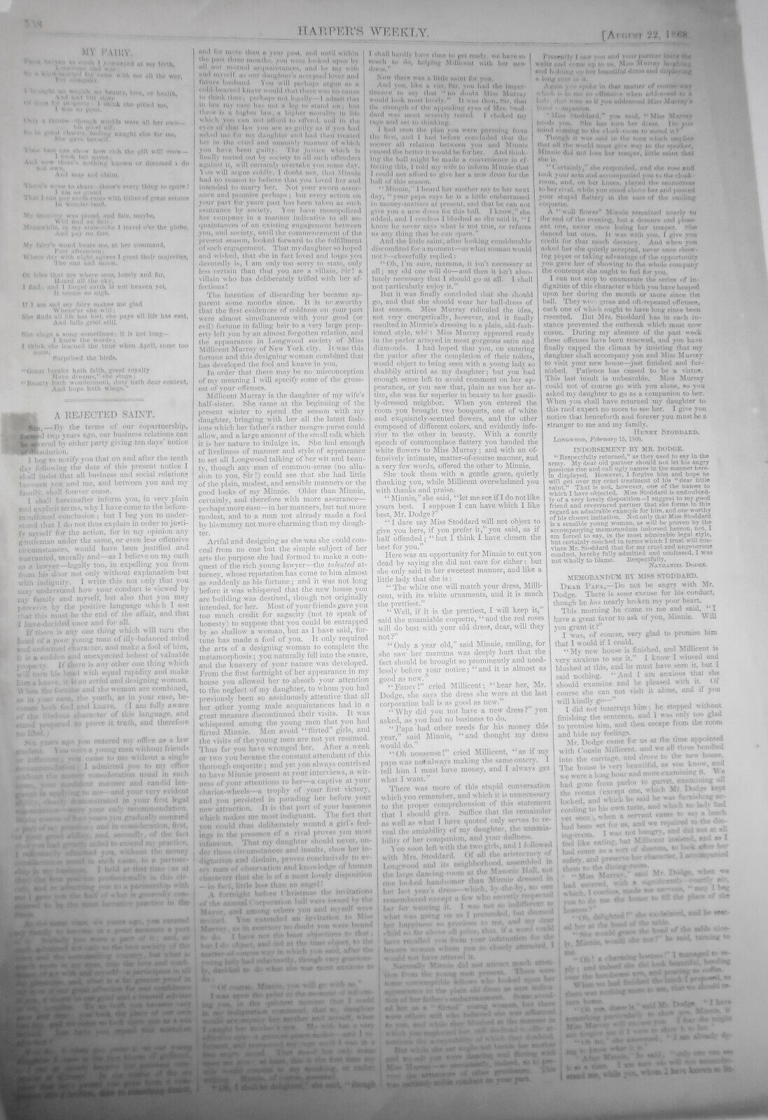 Fishing Village of Nauvoo New Jersey & Toilers of the Sea - Harper's Weekly 1868
