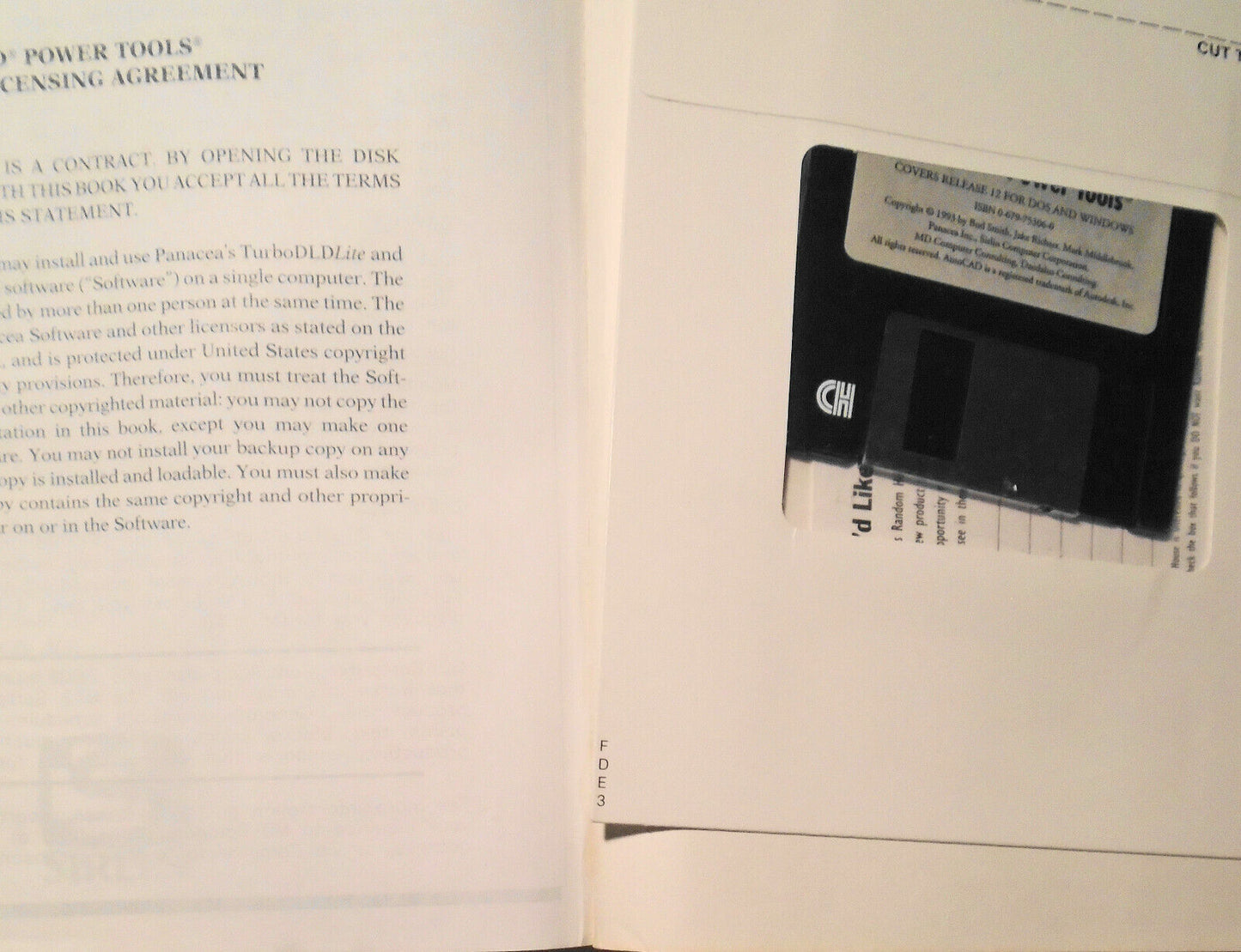 AutoCad Power Tools. 1993. Covers Release 12. With unopened 3.5" disk.