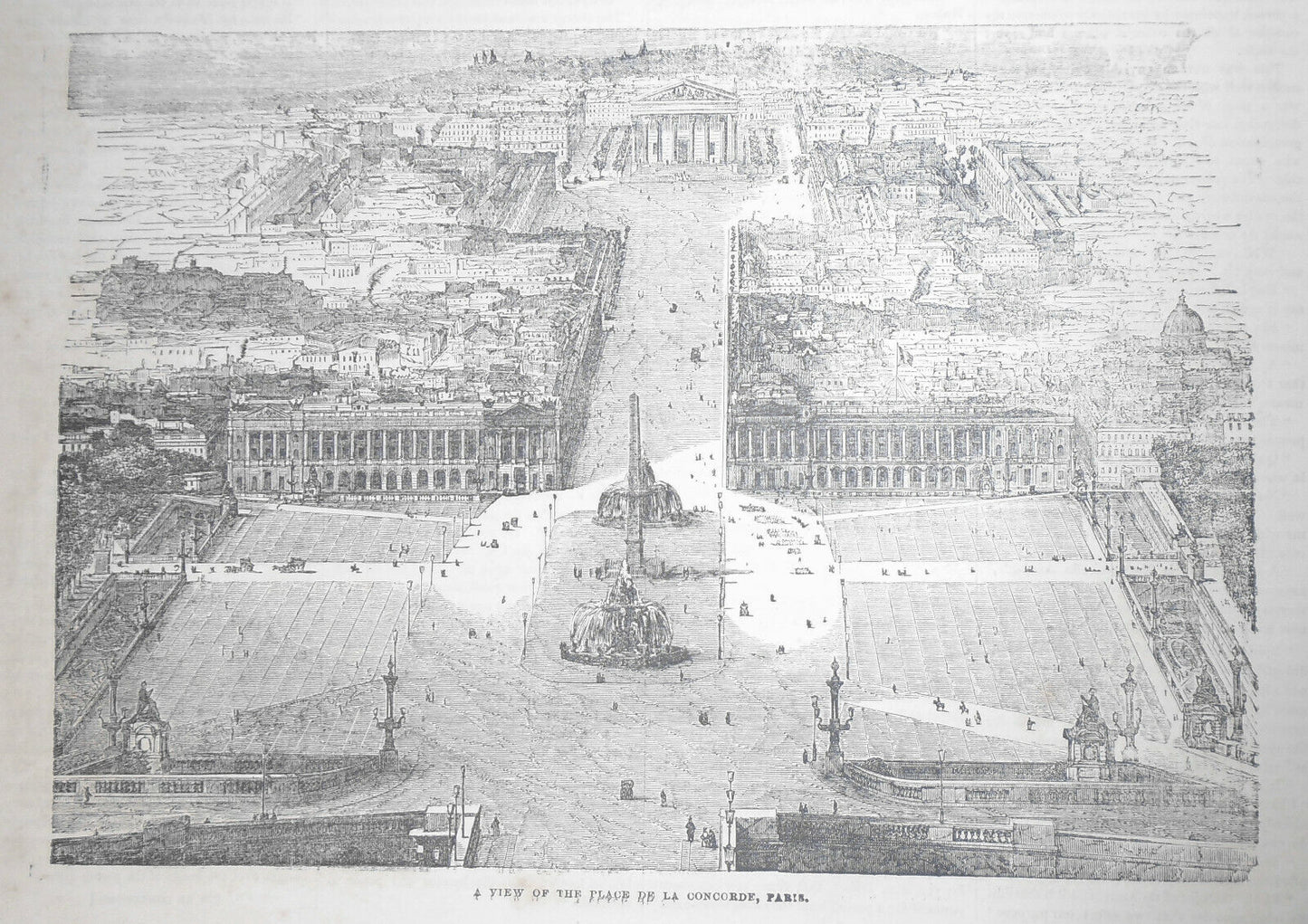 City Of Paris - Bridge Louis Philippe & Place De La Concorde - Gleason's 1852