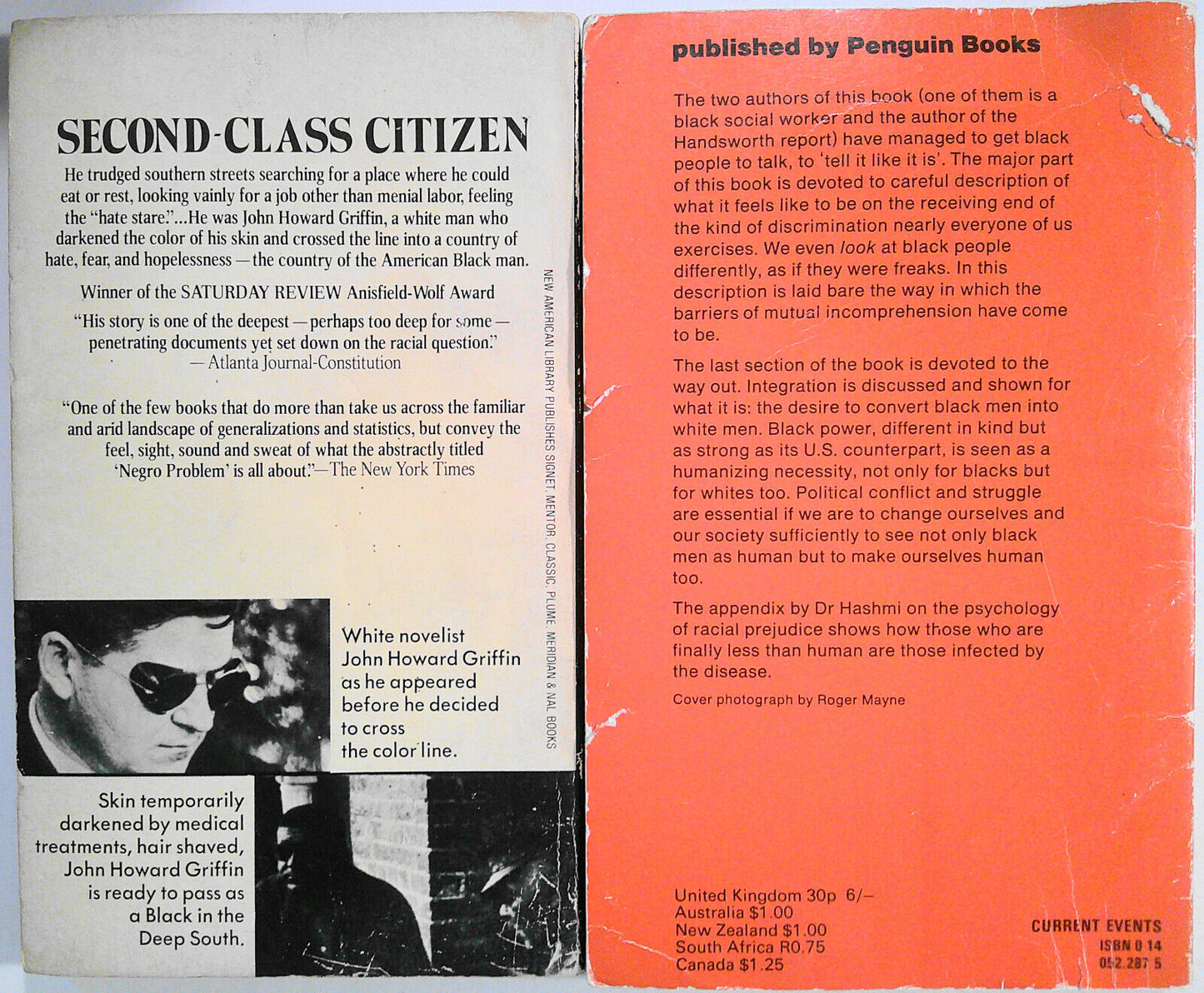 4 vintage African American history paperback books.