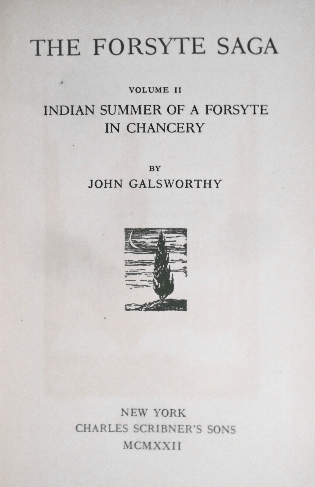 John Galsworthy - The Forsyte Saga. SIGNED 1922 Ltd edition - Nobel Prize Winner
