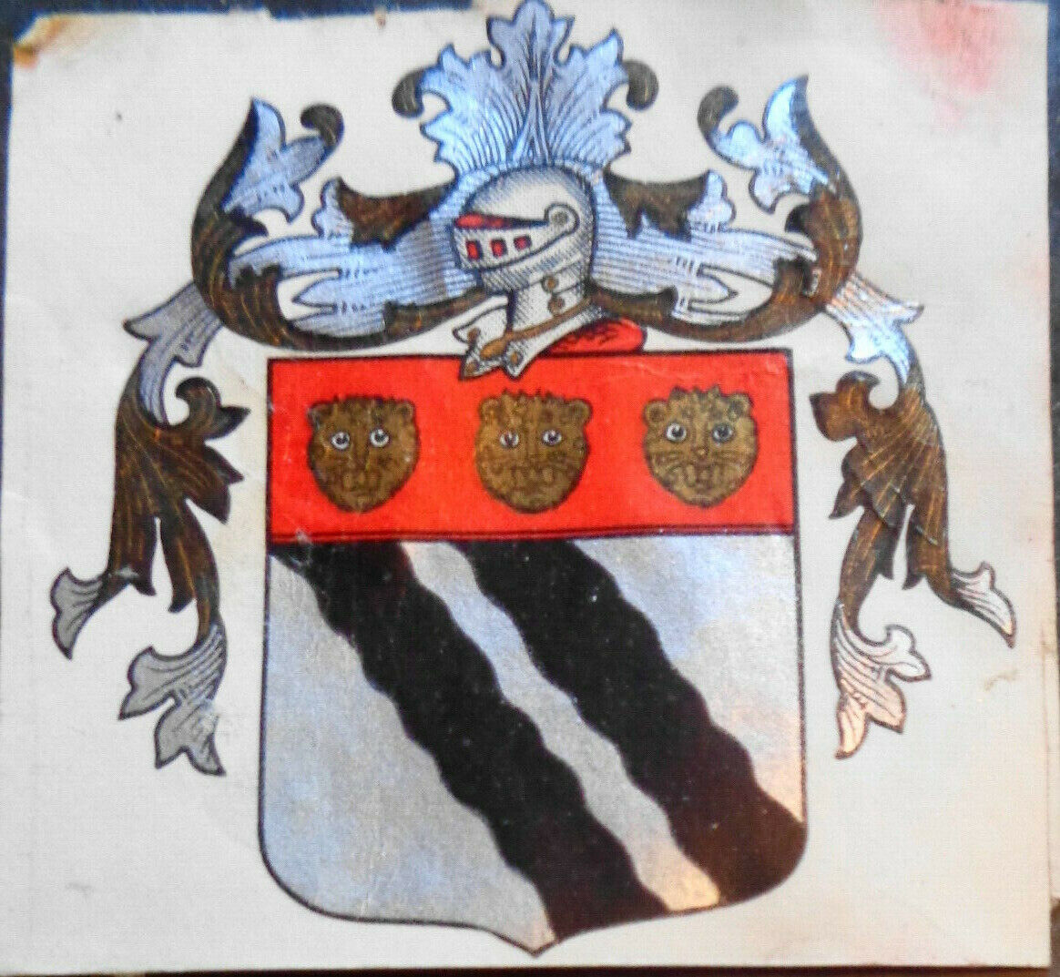 Armorial Ex Libris bookplate - circa 1900 - no name, artist unknown
