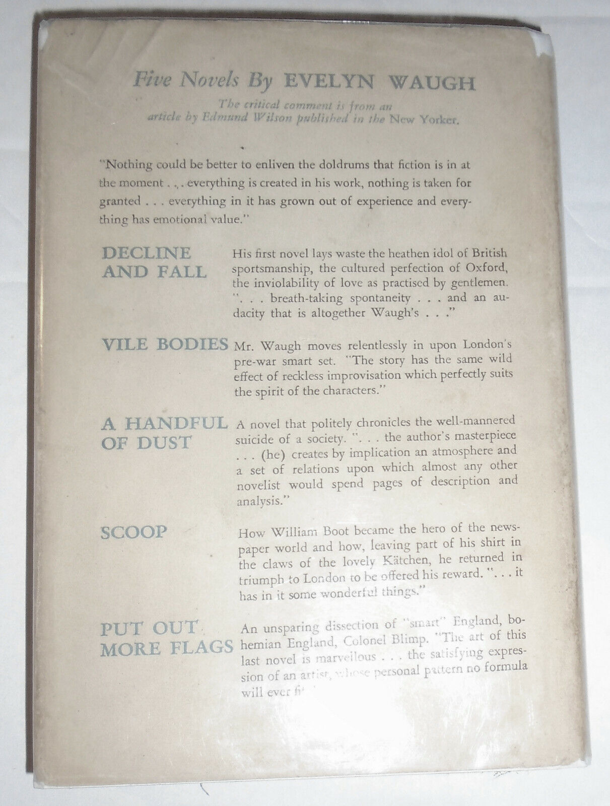Evelyn Waugh : Brideshead Revisited. 1st Edition 1946. 1st ptg after ltd edition