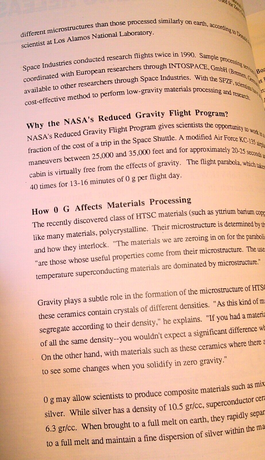 National Instruments LabVIEW 2 in NASA Zero Gravity Superconductor Research 1991